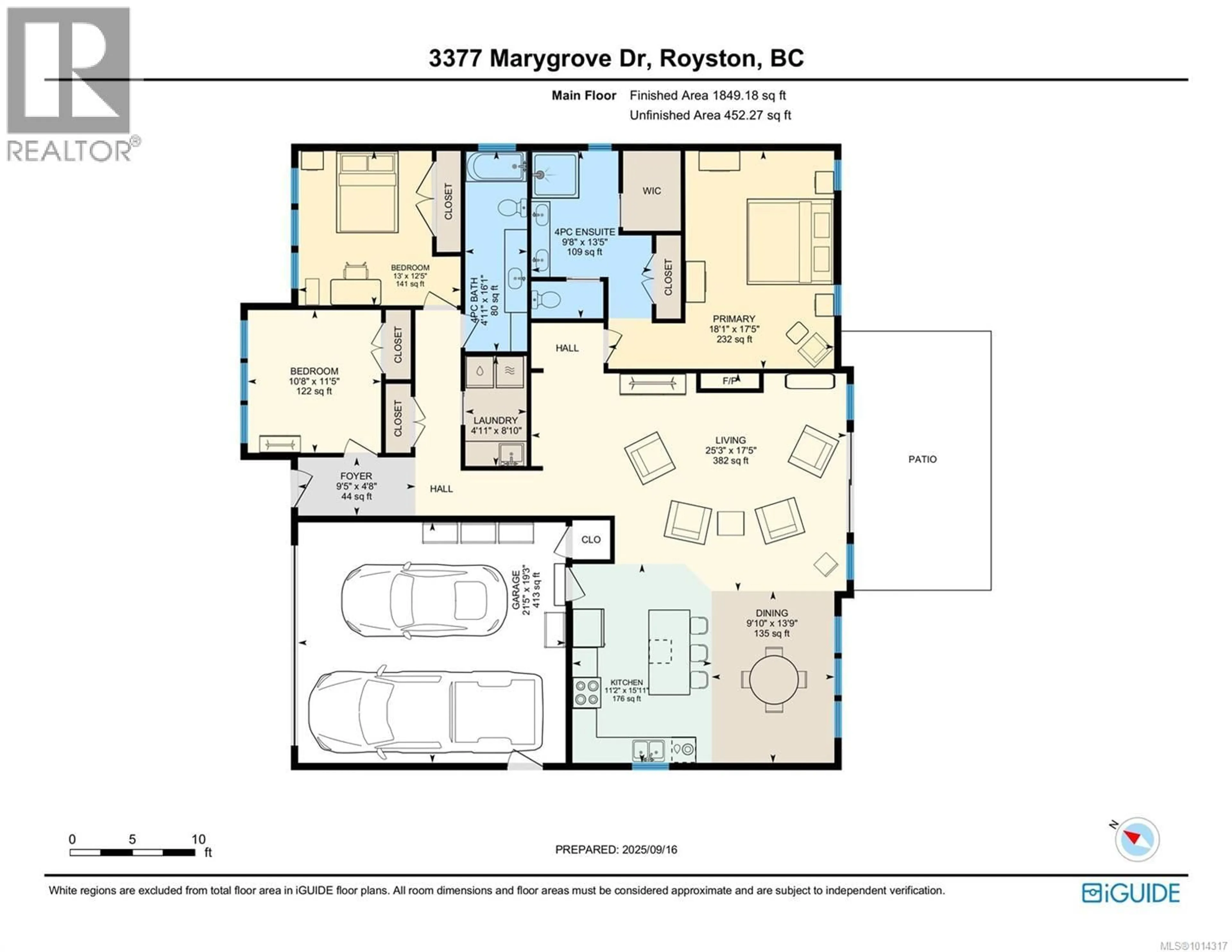 Floor plan for 3377 MARYGROVE DRIVE, Courtenay British Columbia V9N0E7