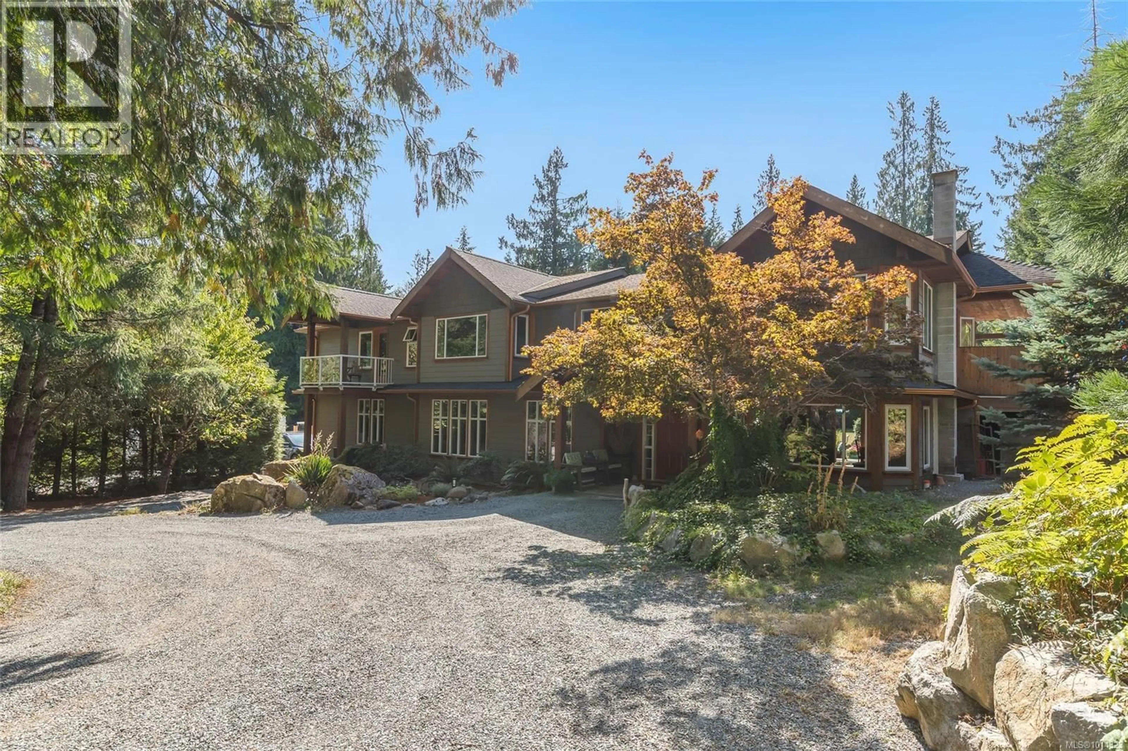 A pic from outside/outdoor area/front of a property/back of a property/a pic from drone, unknown for 3141 GALLOWAY GULCH ROAD, Nanaimo British Columbia V9R6W9