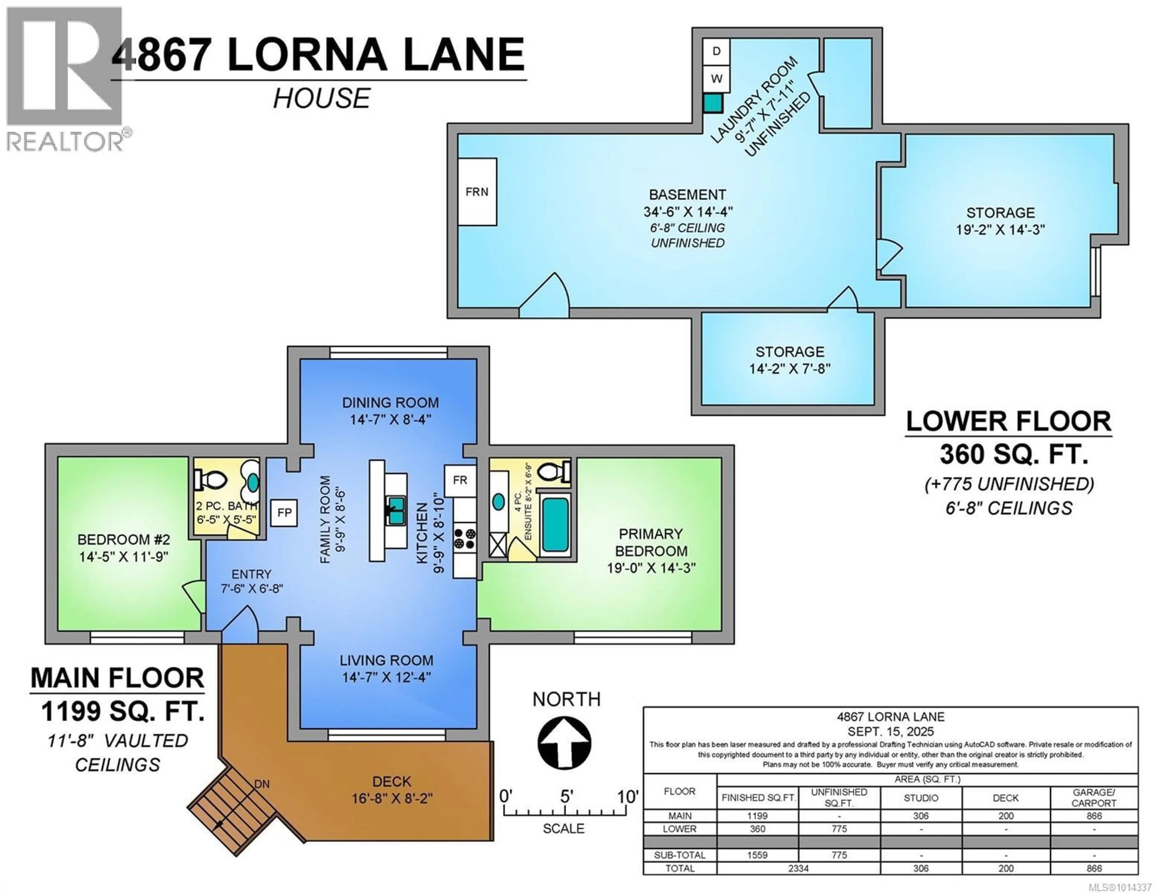Floor plan for 4867 LORNA LANE, Campbell River British Columbia V9H1C9