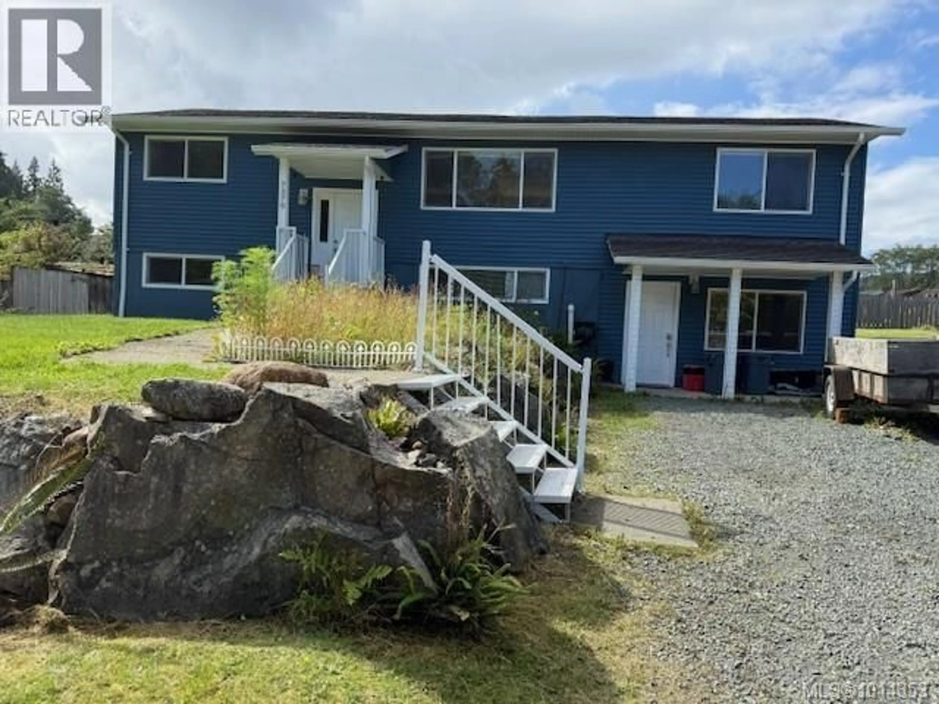 A pic from outside/outdoor area/front of a property/back of a property/a pic from drone, unknown for 7370 THUNDERBIRD WAY, Port Hardy British Columbia V0N2P0
