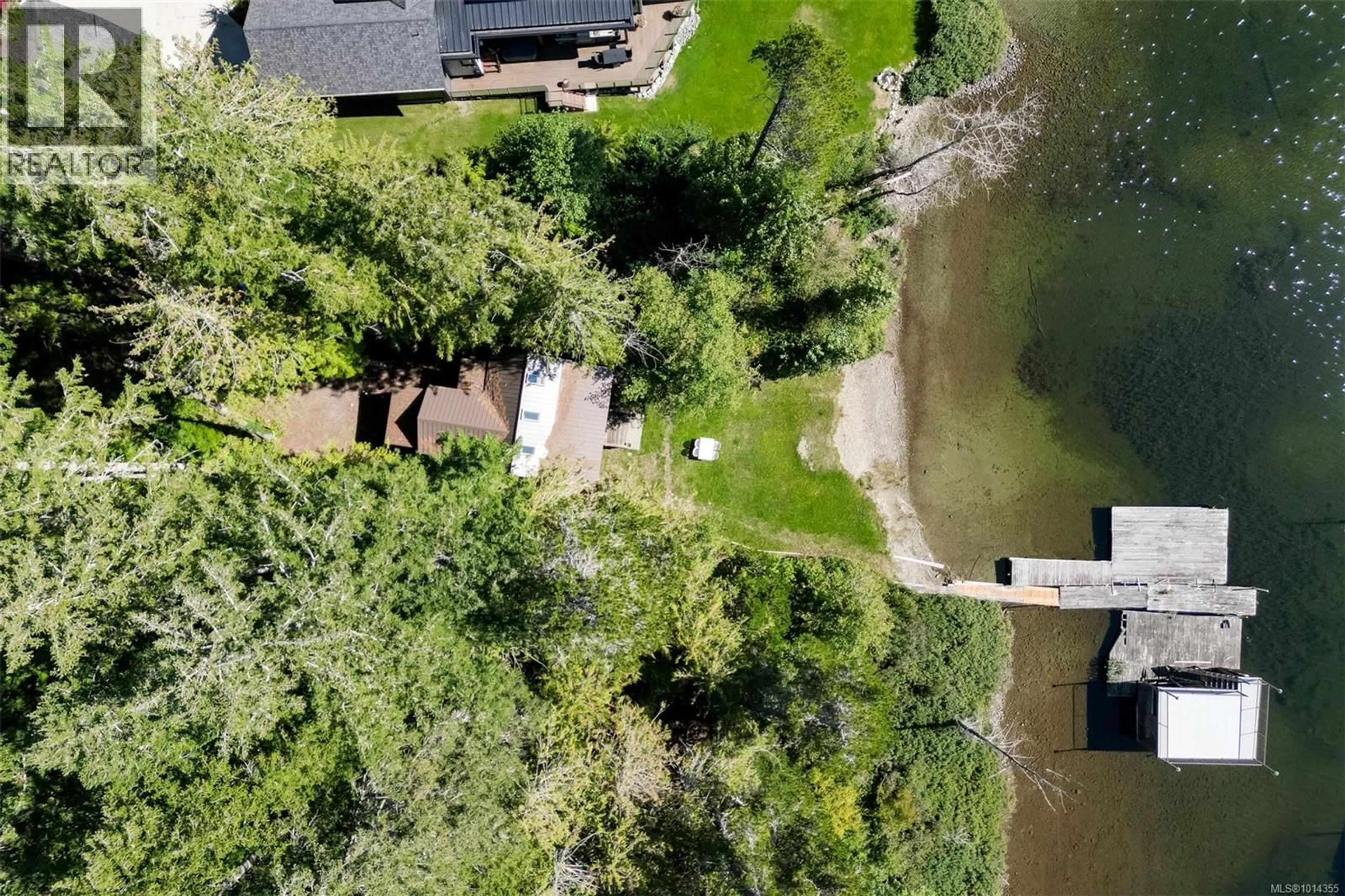 A pic from outside/outdoor area/front of a property/back of a property/a pic from drone, water/lake/river/ocean view for 2044 CULLIN ROAD, Shawnigan Lake British Columbia V8H2G5