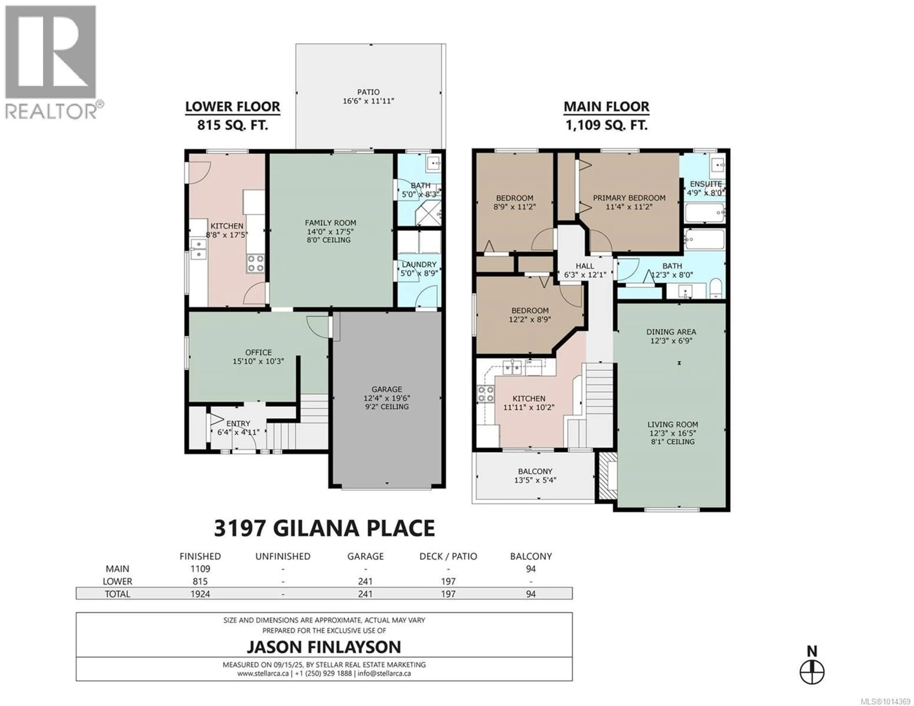 Floor plan for 3197 GILANA PLACE, Duncan British Columbia