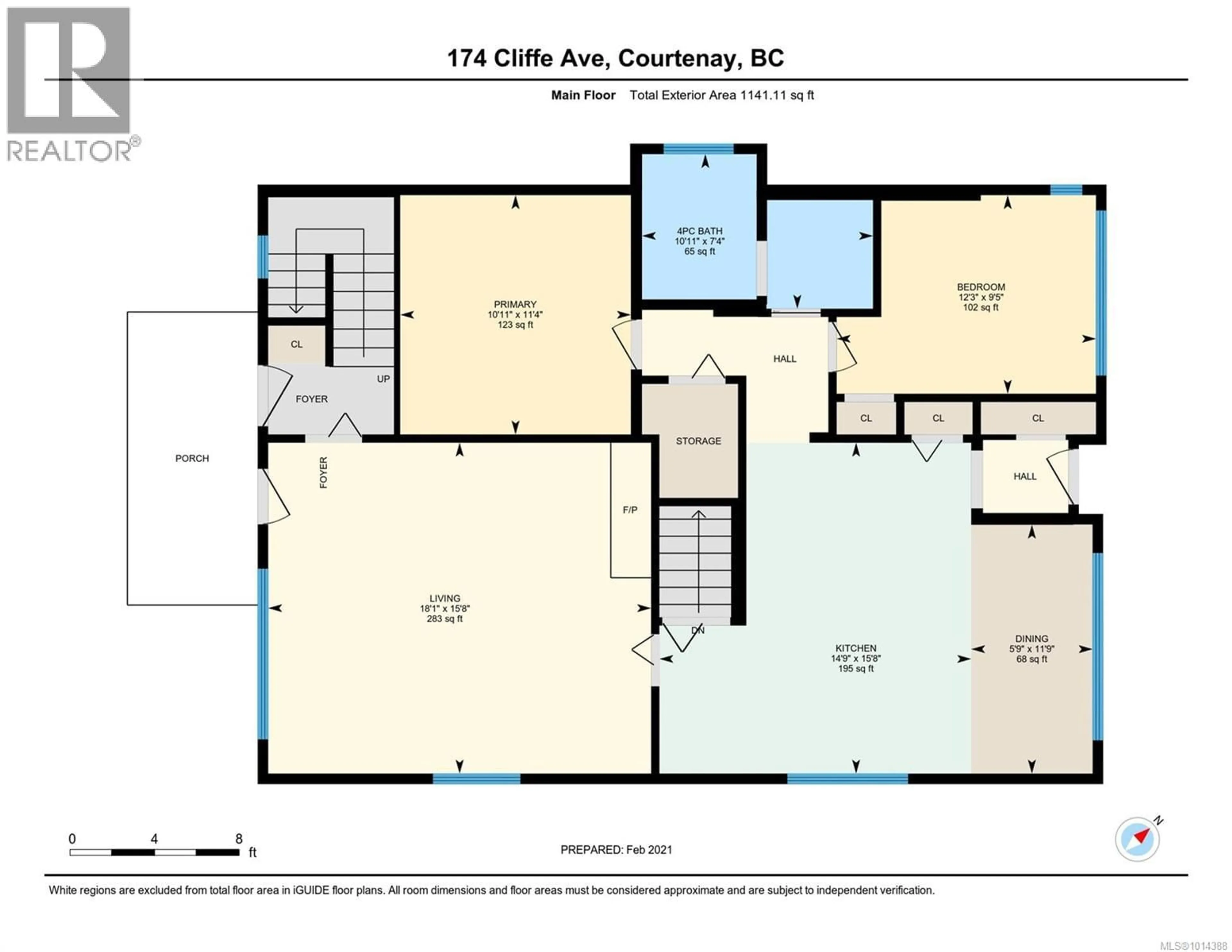 Floor plan for 174 CLIFFE AVENUE, Courtenay British Columbia V9N2H5