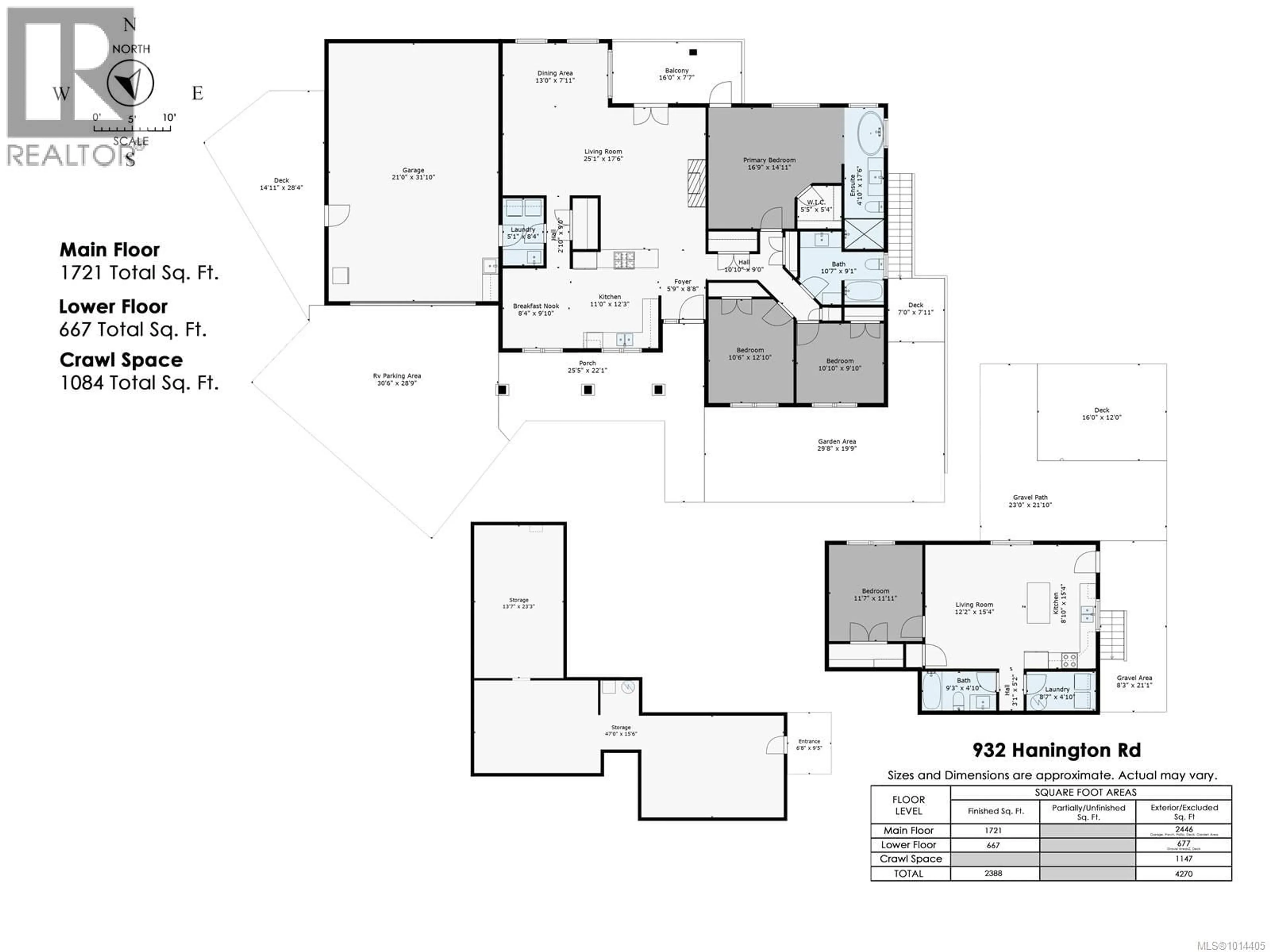 Floor plan for 932 HANINGTON ROAD, Ladysmith British Columbia V9G0A4