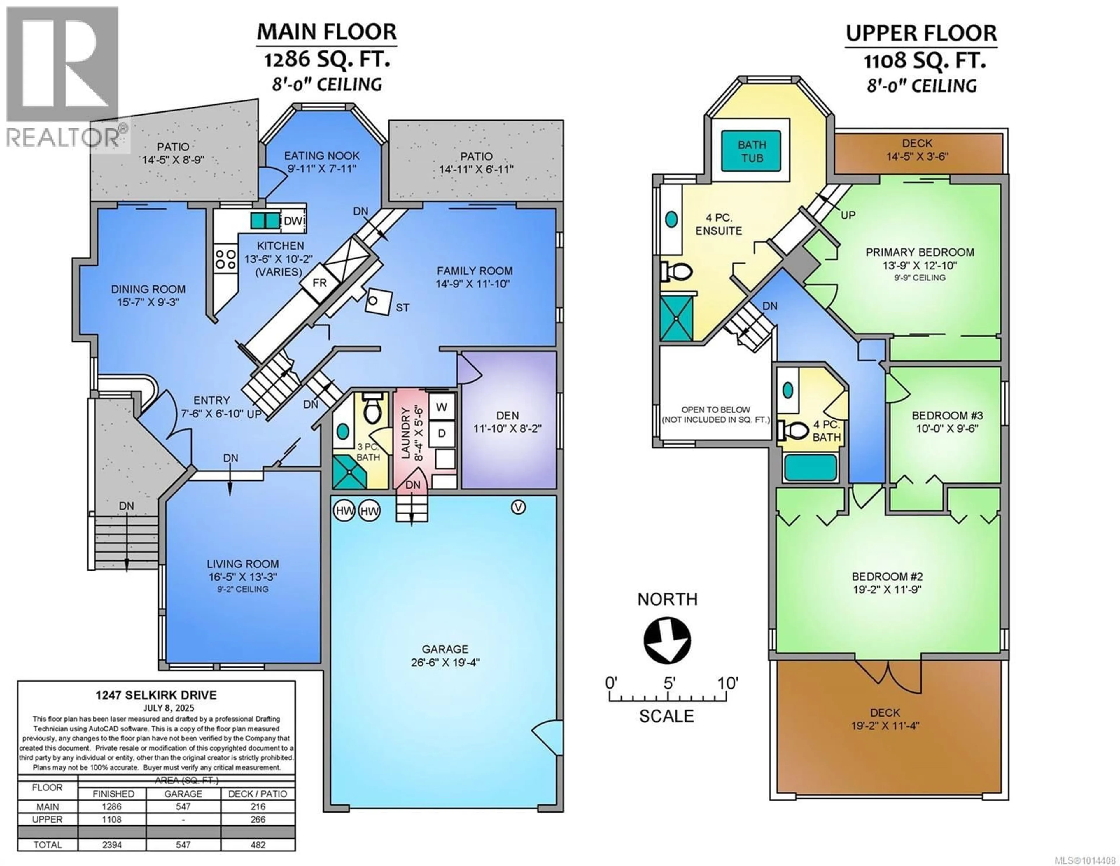 Floor plan for 1247 SELKIRK DRIVE, Nanaimo British Columbia V9R5Z5