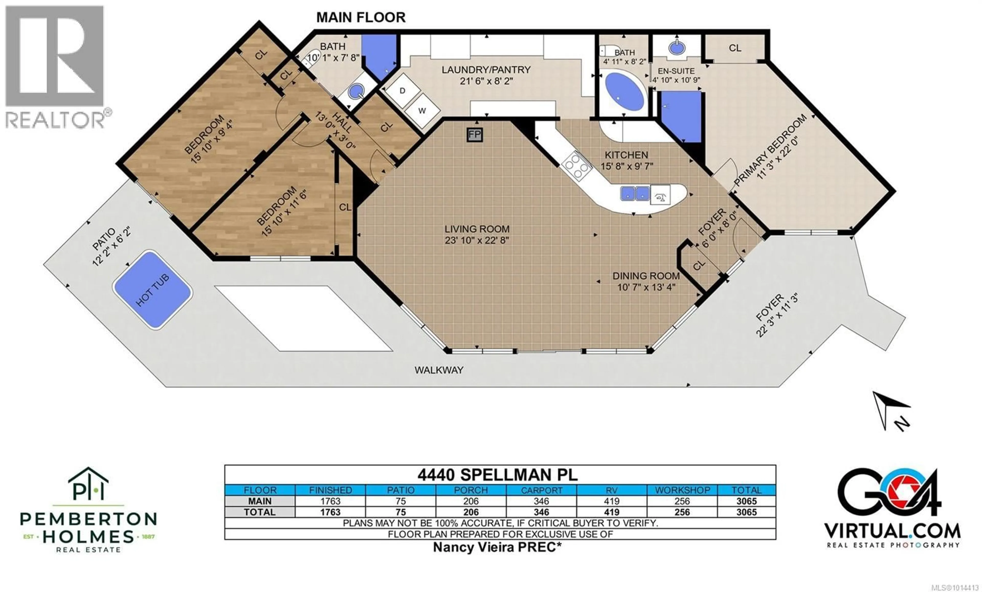 Floor plan for 4440 SPELLMAN PLACE, Metchosin British Columbia V9C4C5