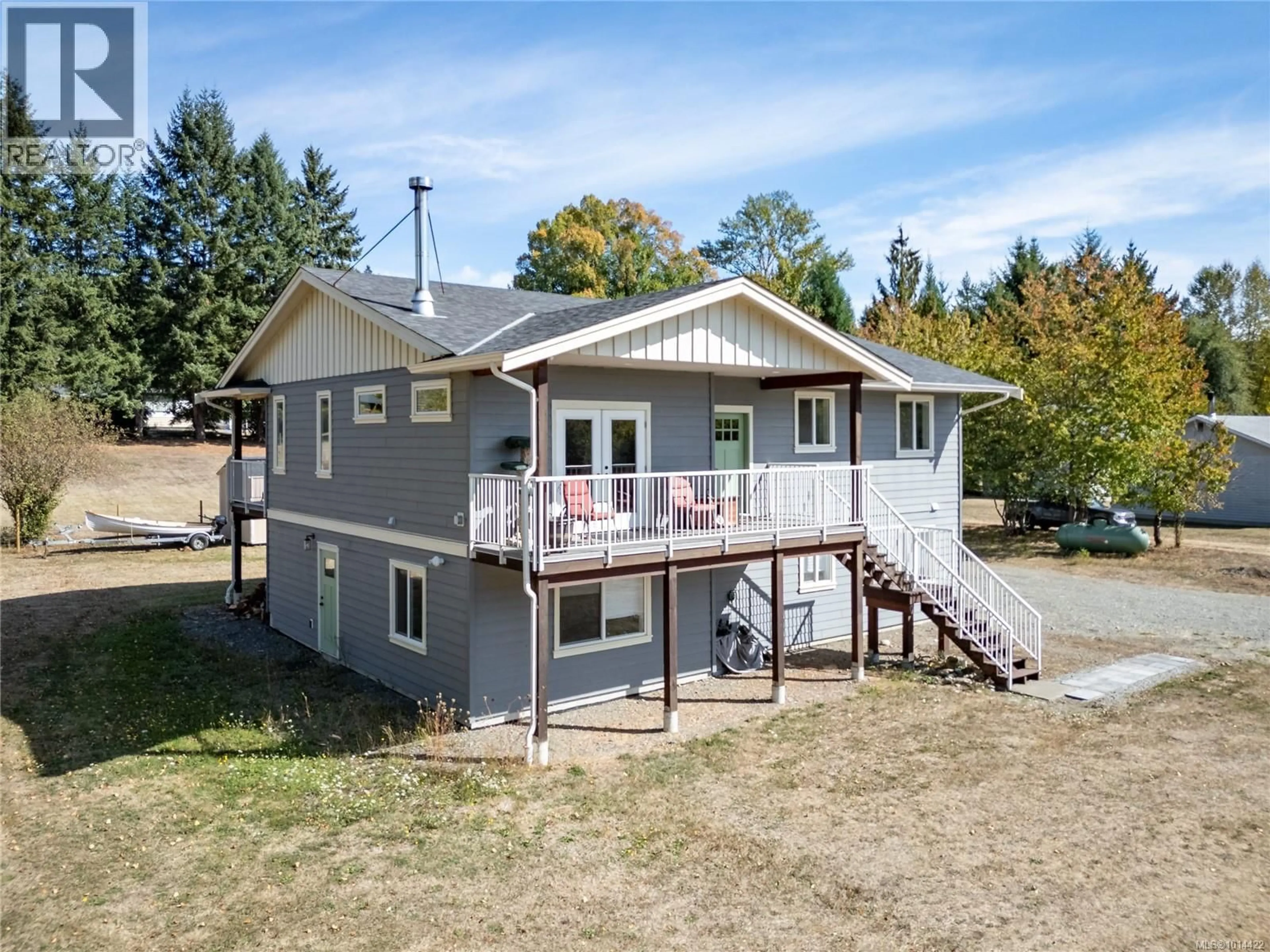A pic from outside/outdoor area/front of a property/back of a property/a pic from drone, unknown for 4754 HEADQUARTERS ROAD, Courtenay British Columbia V9N9H4