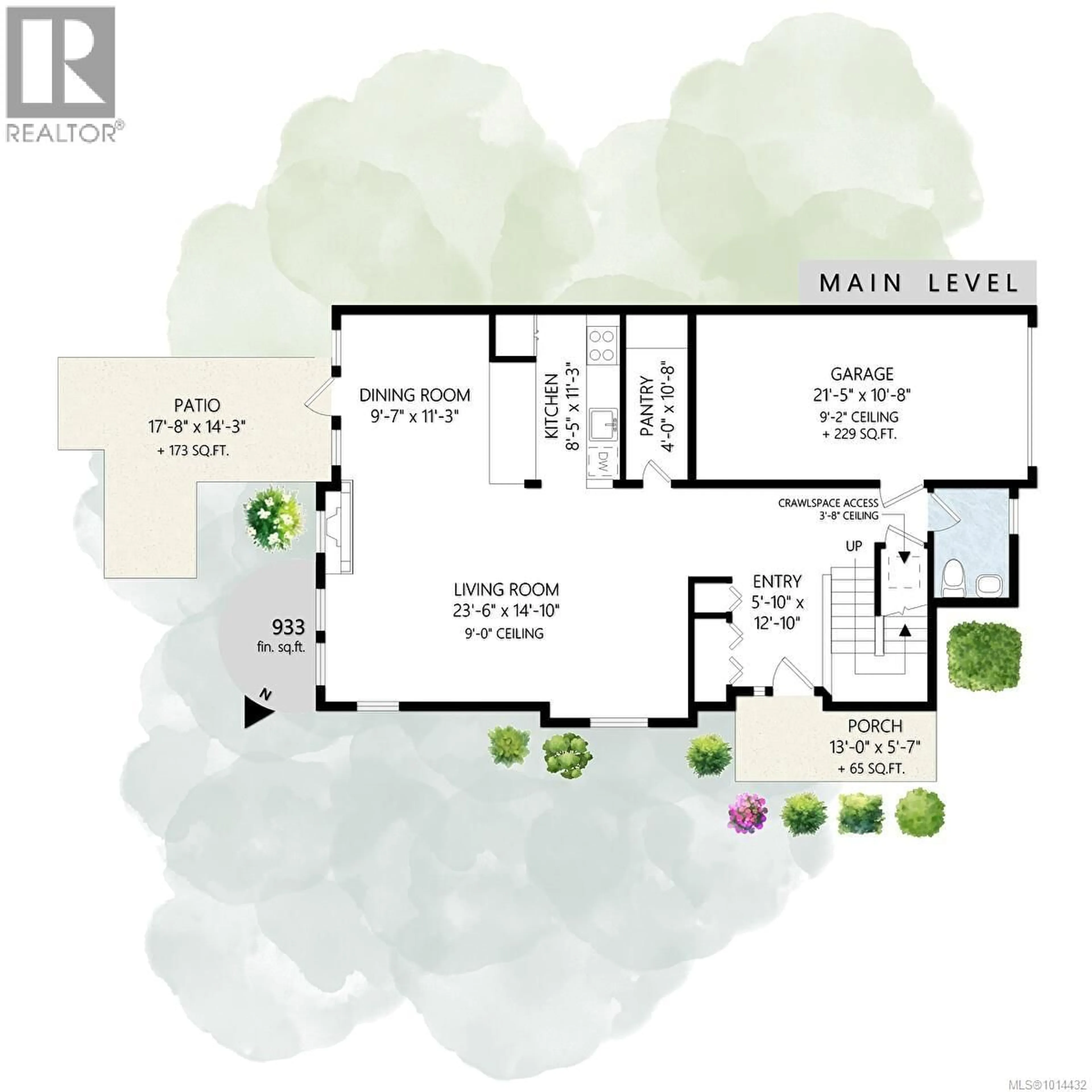 Floor plan for 111 - 1110 WILLOW STREET, Saanich British Columbia V8X3K2