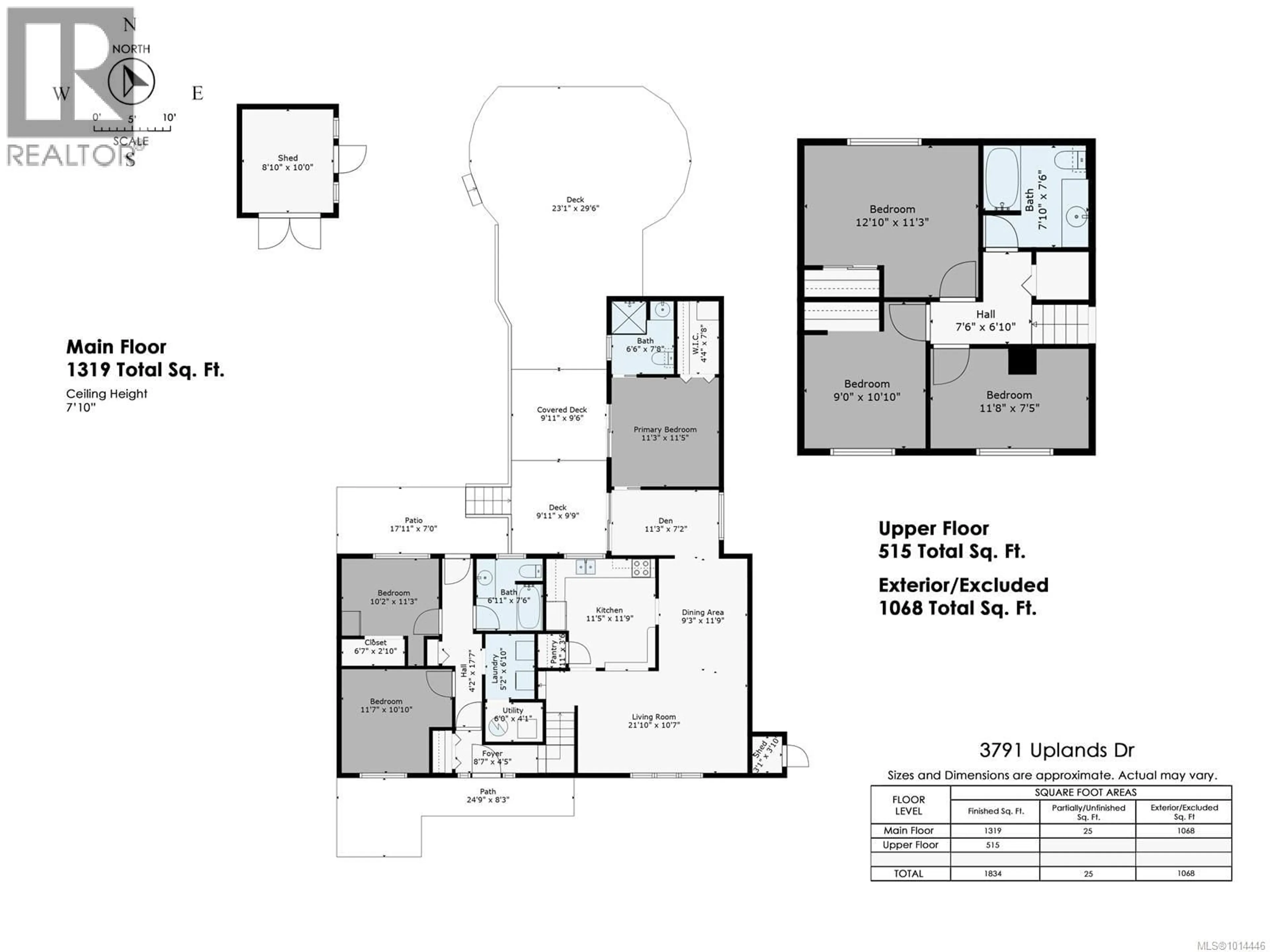 Floor plan for 3791 UPLANDS DRIVE, Nanaimo British Columbia V9T2T9