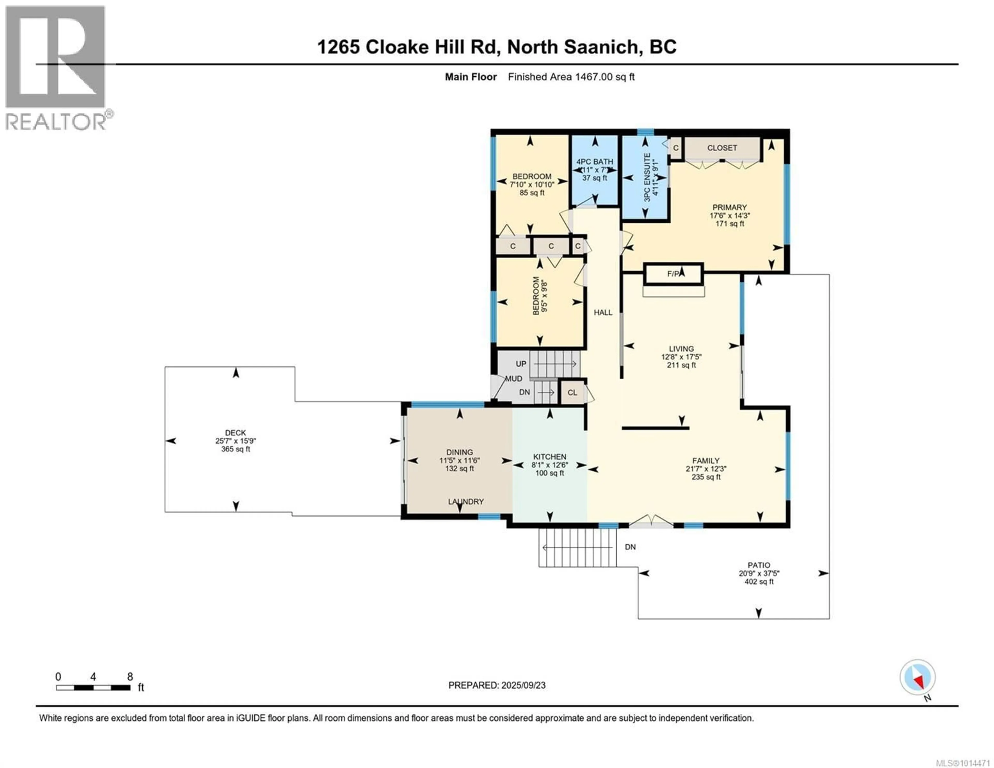 Floor plan for 1265 CLOAKE HILL ROAD, North Saanich British Columbia V8L5K3
