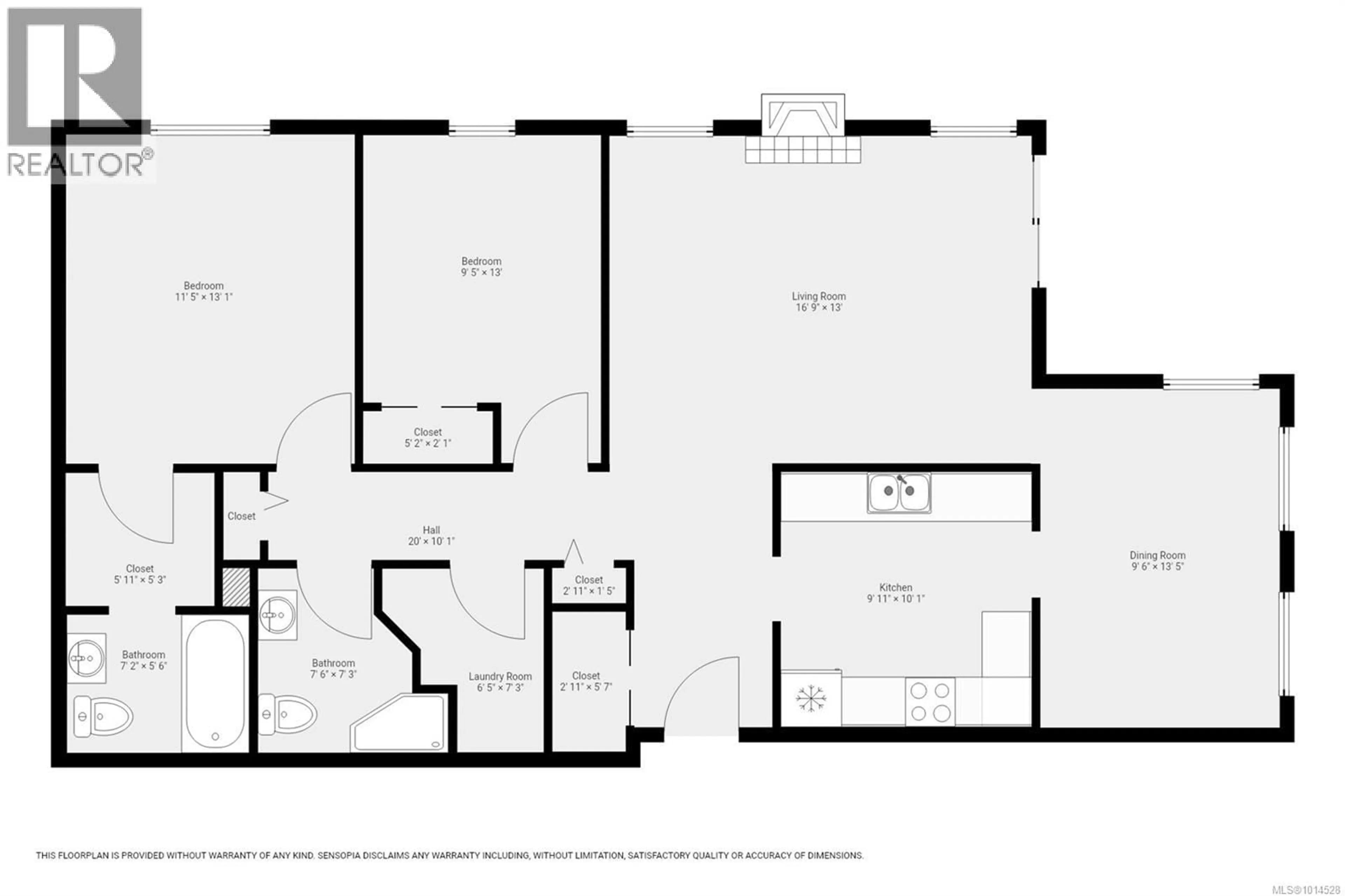 Floor plan for 306 - 280 DOGWOOD STREET SOUTH, Campbell River British Columbia V9W6Y7