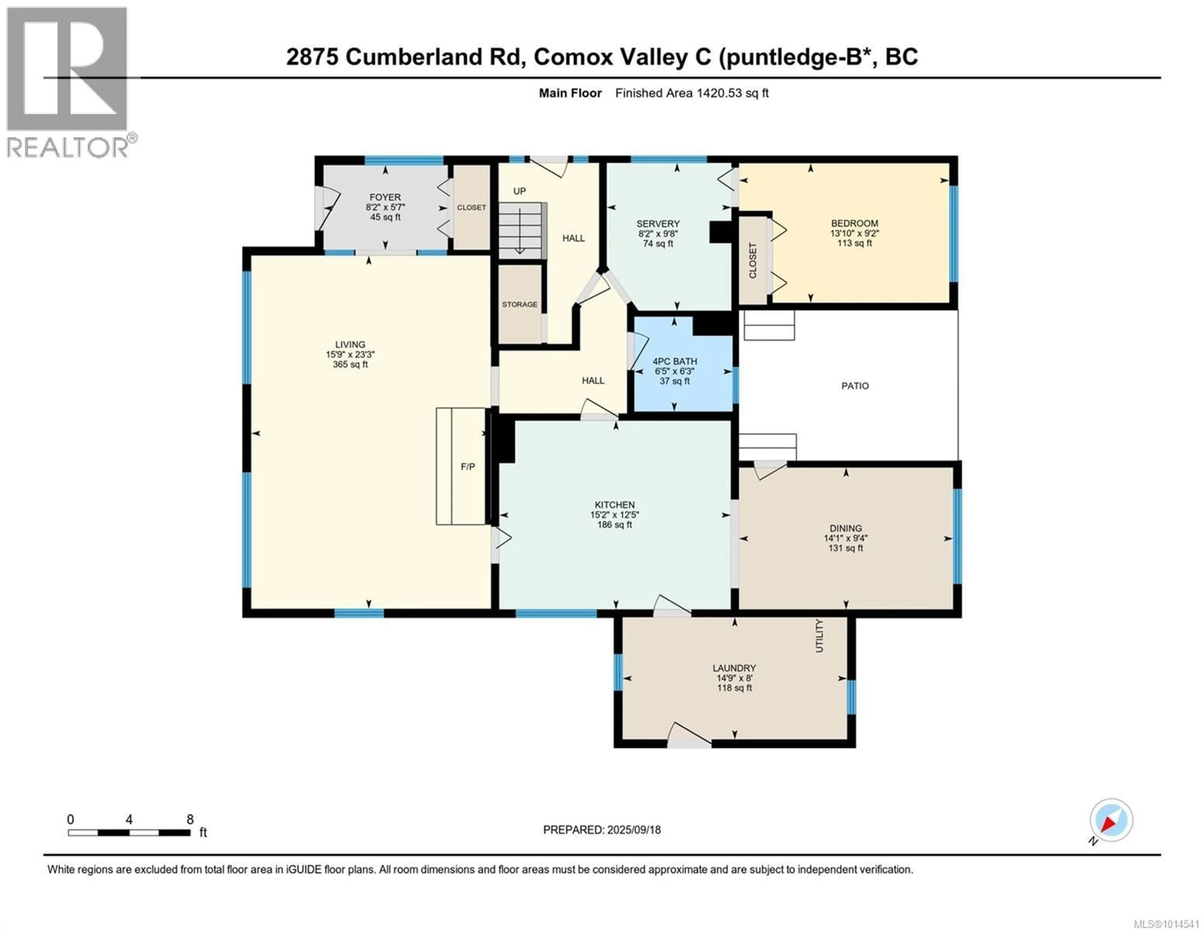 Floor plan for 2875 CUMBERLAND ROAD, Courtenay British Columbia V9N9P1