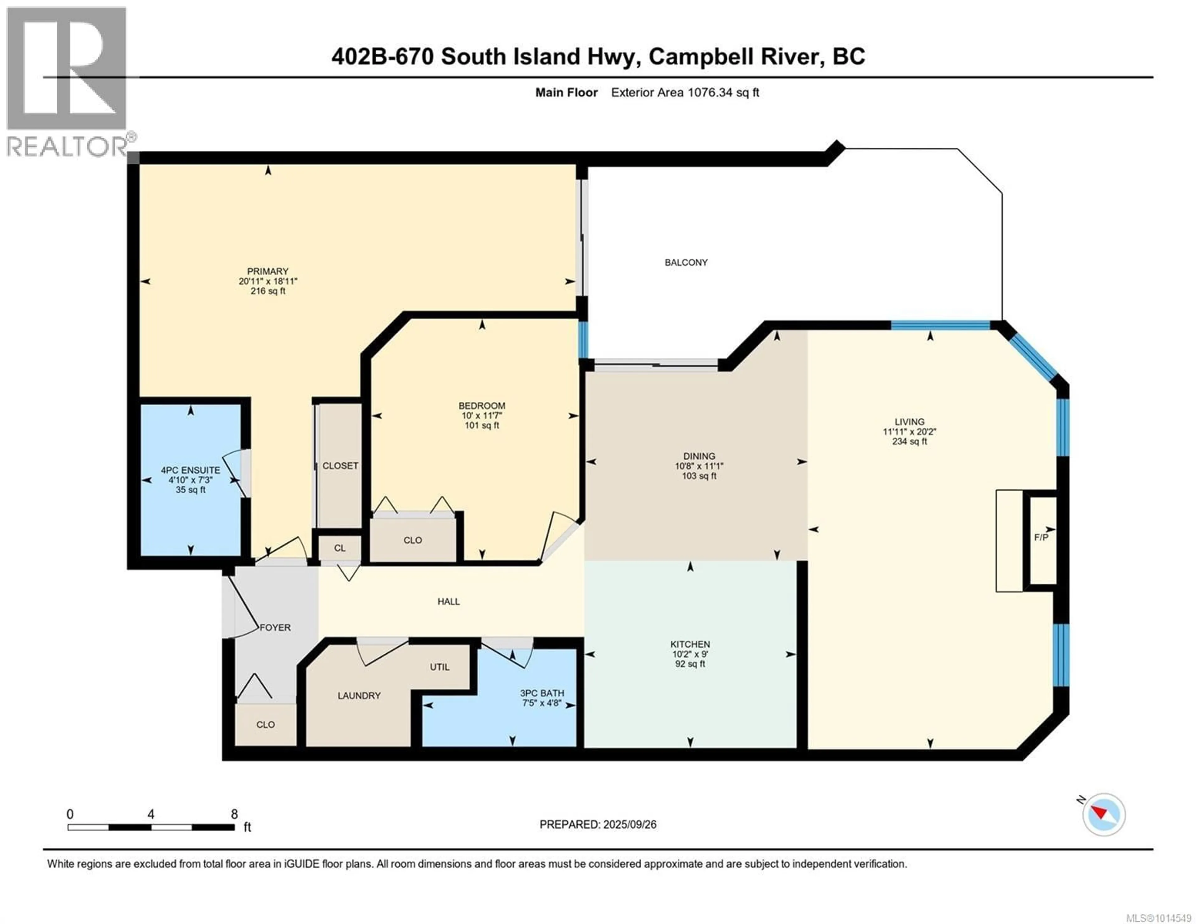 Floor plan for 402B - 670 ISLAND HIGHWAY SOUTH, Campbell River British Columbia V9W1A6