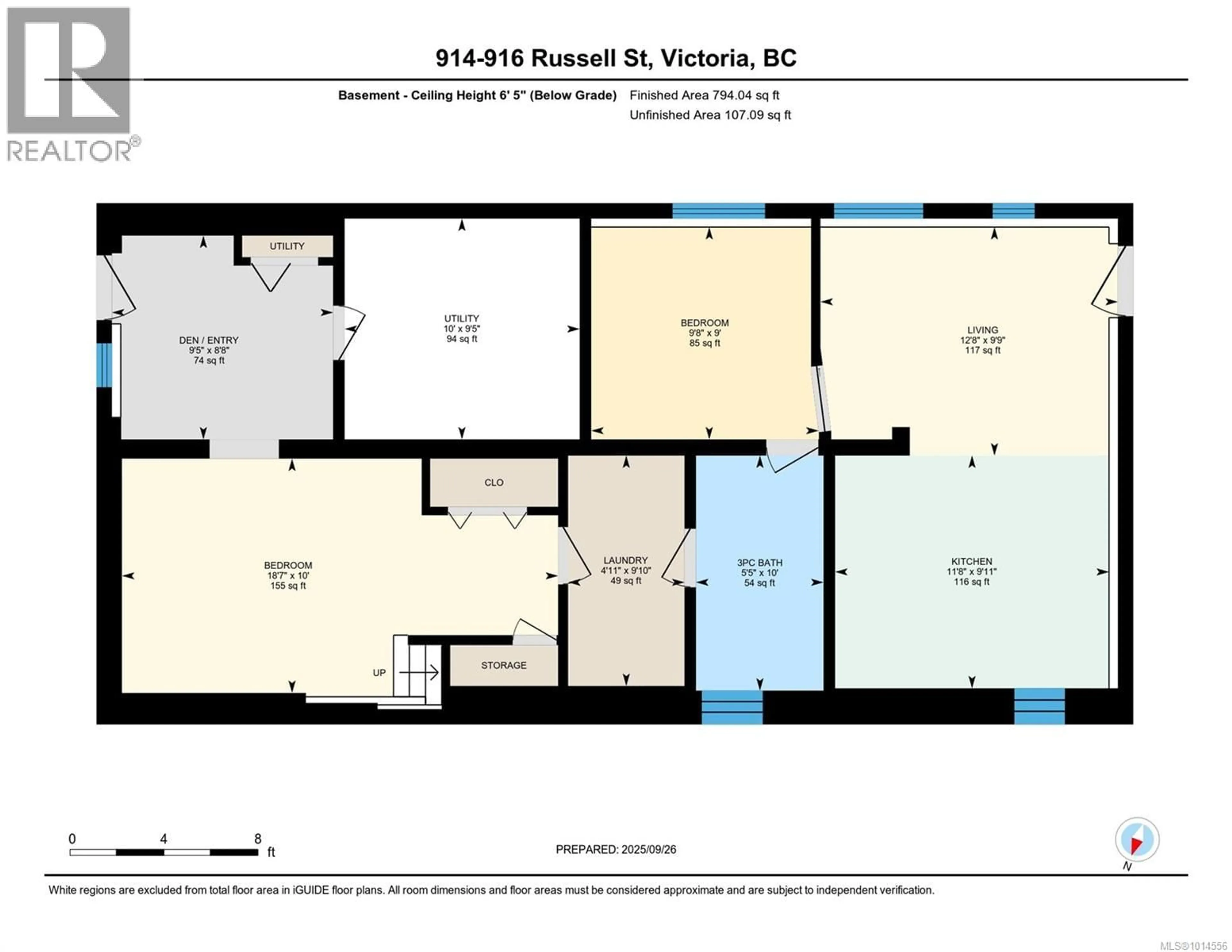 Floor plan for 914/916 RUSSELL STREET, Victoria British Columbia V9A3K9