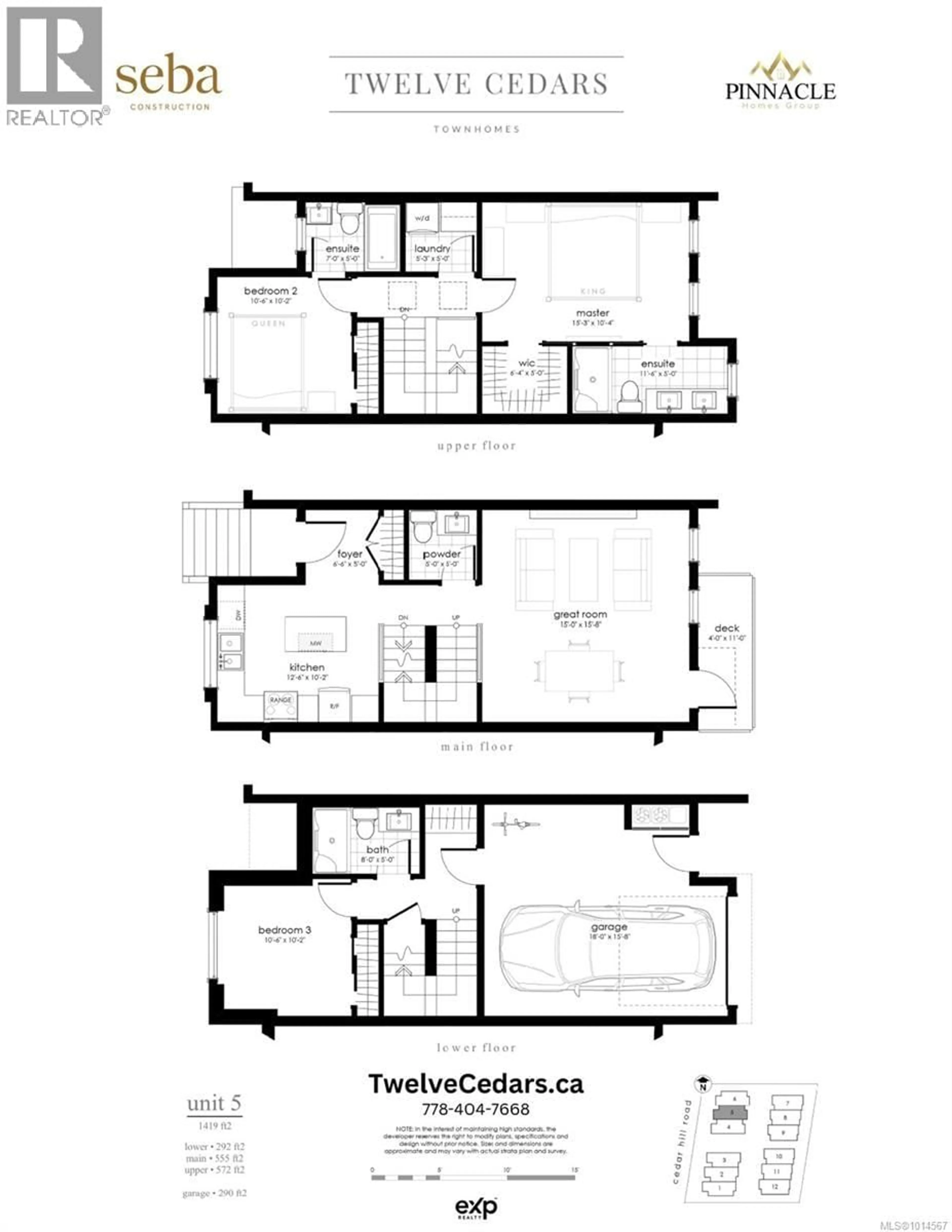 Floor plan for Unit 5 - 3907 CEDAR HILL ROAD, Saanich British Columbia V8P3Z8