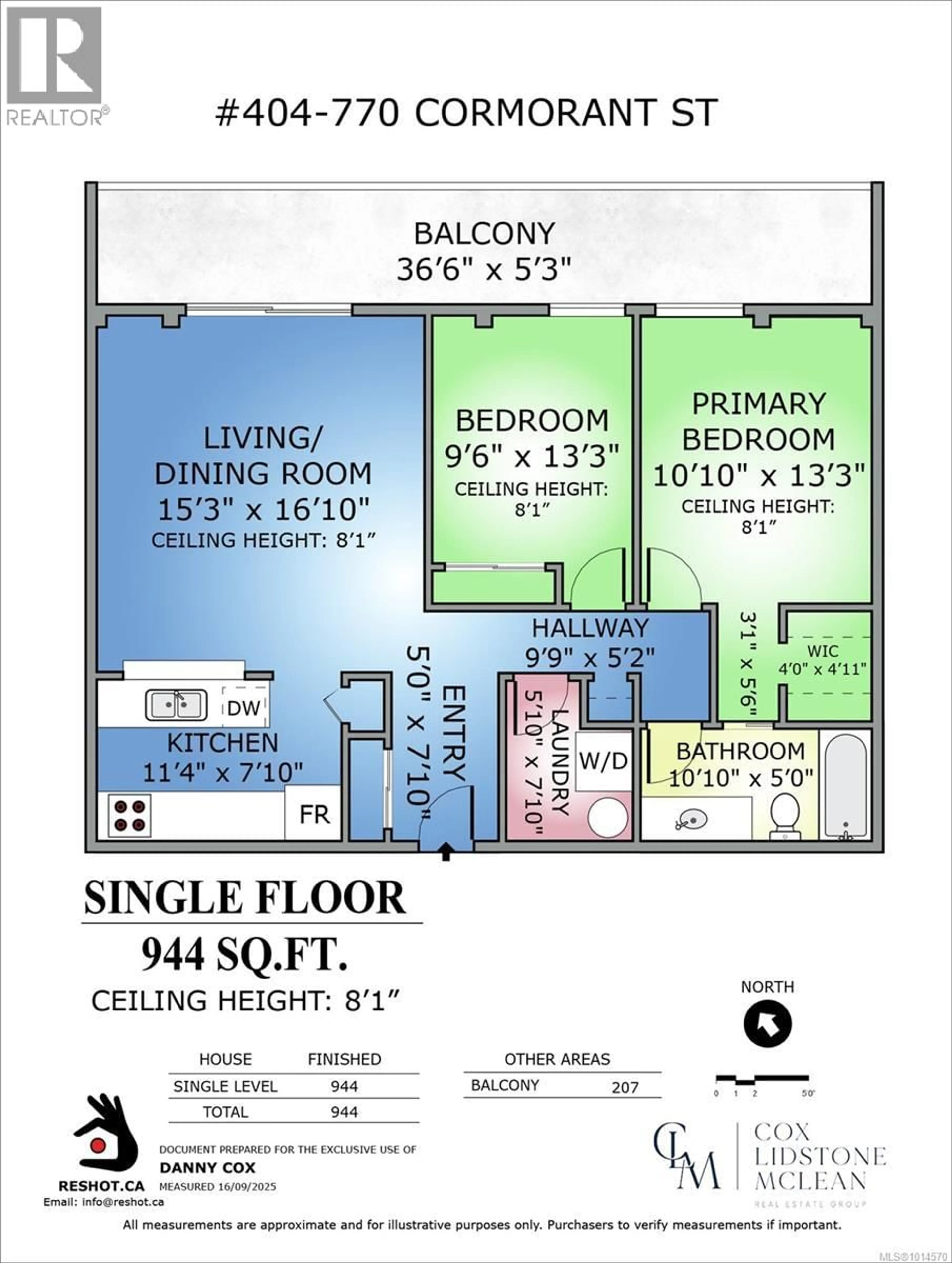 Floor plan for 404 - 770 CORMORANT STREET, Victoria British Columbia V8W3J3