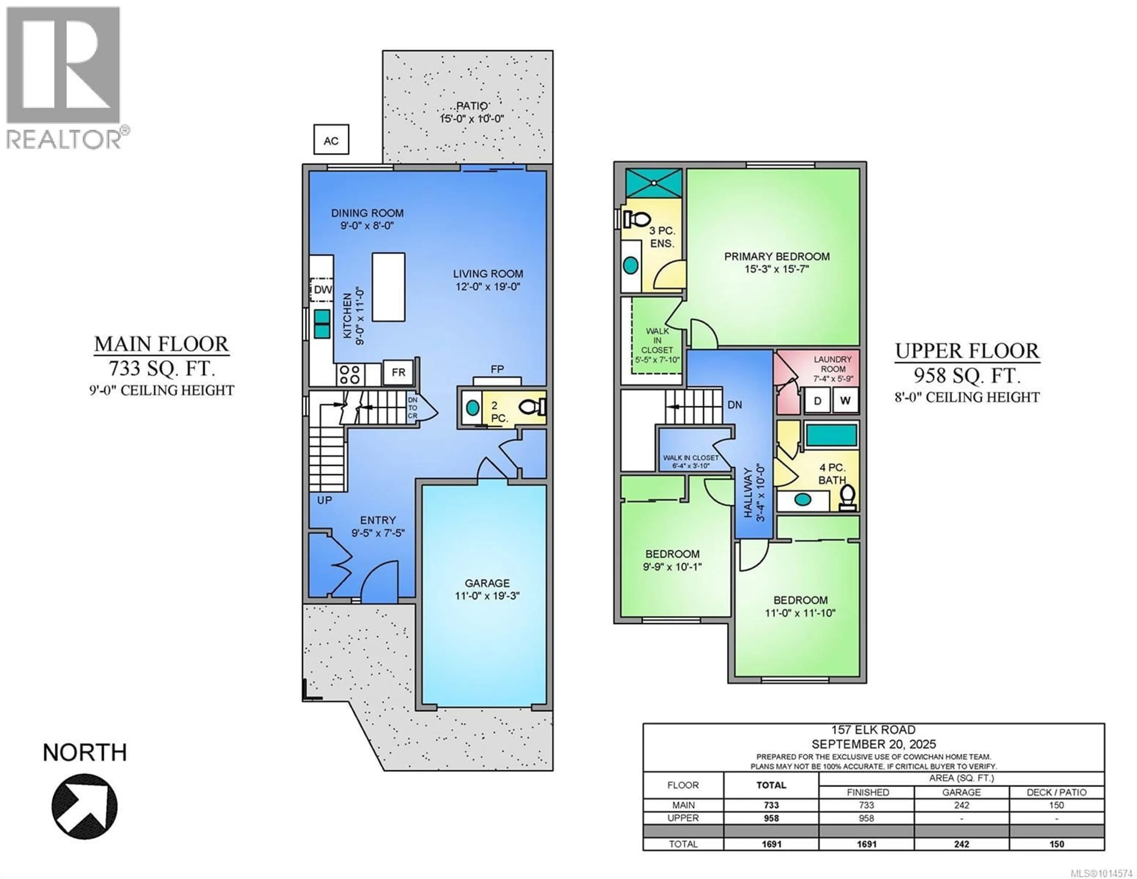 Floor plan for 157 ELK ROAD, Lake Cowichan British Columbia V0R2G0