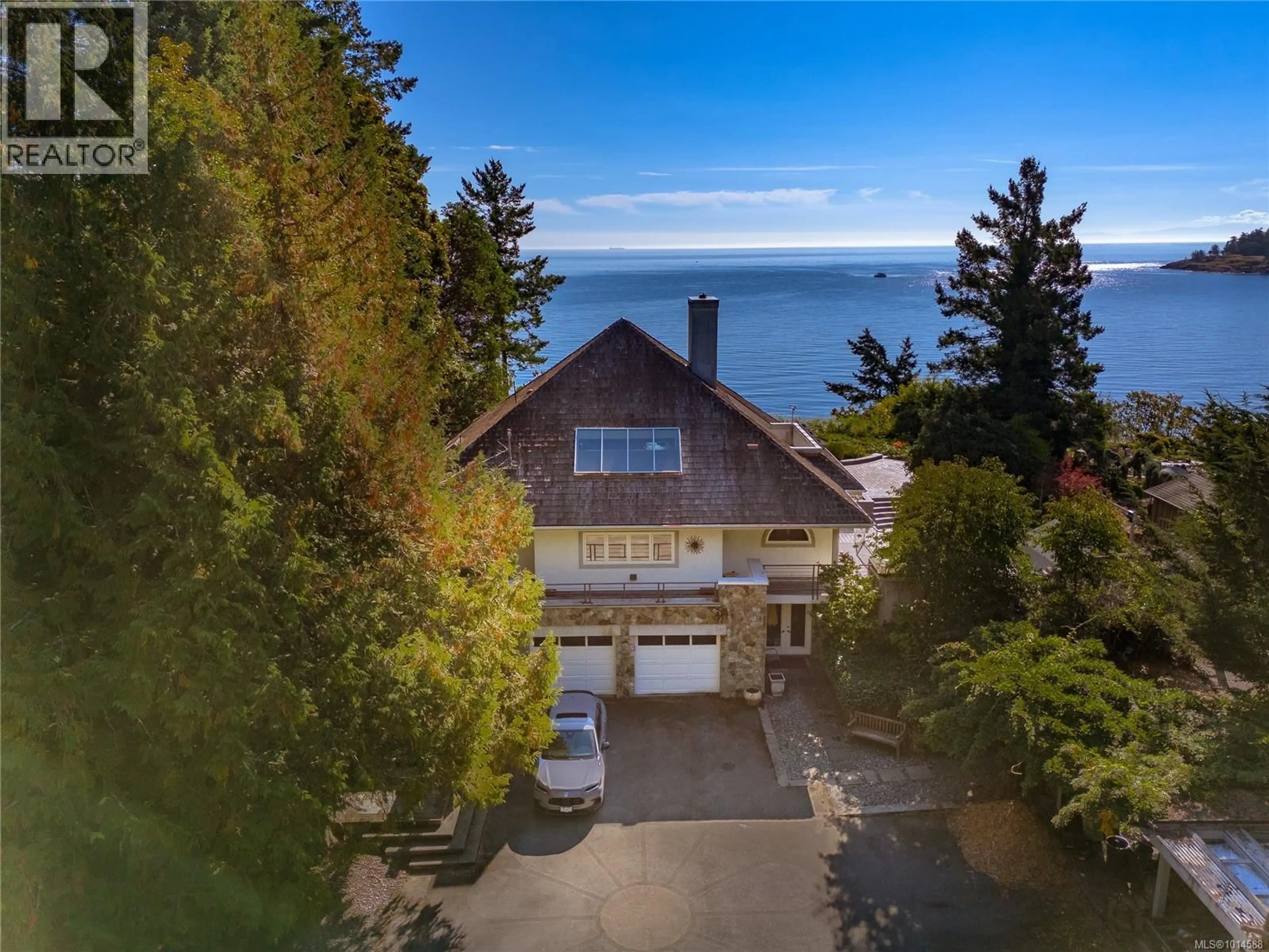 A pic from outside/outdoor area/front of a property/back of a property/a pic from drone, water/lake/river/ocean view for 3633 PARK DRIVE, Metchosin British Columbia V9C3W3