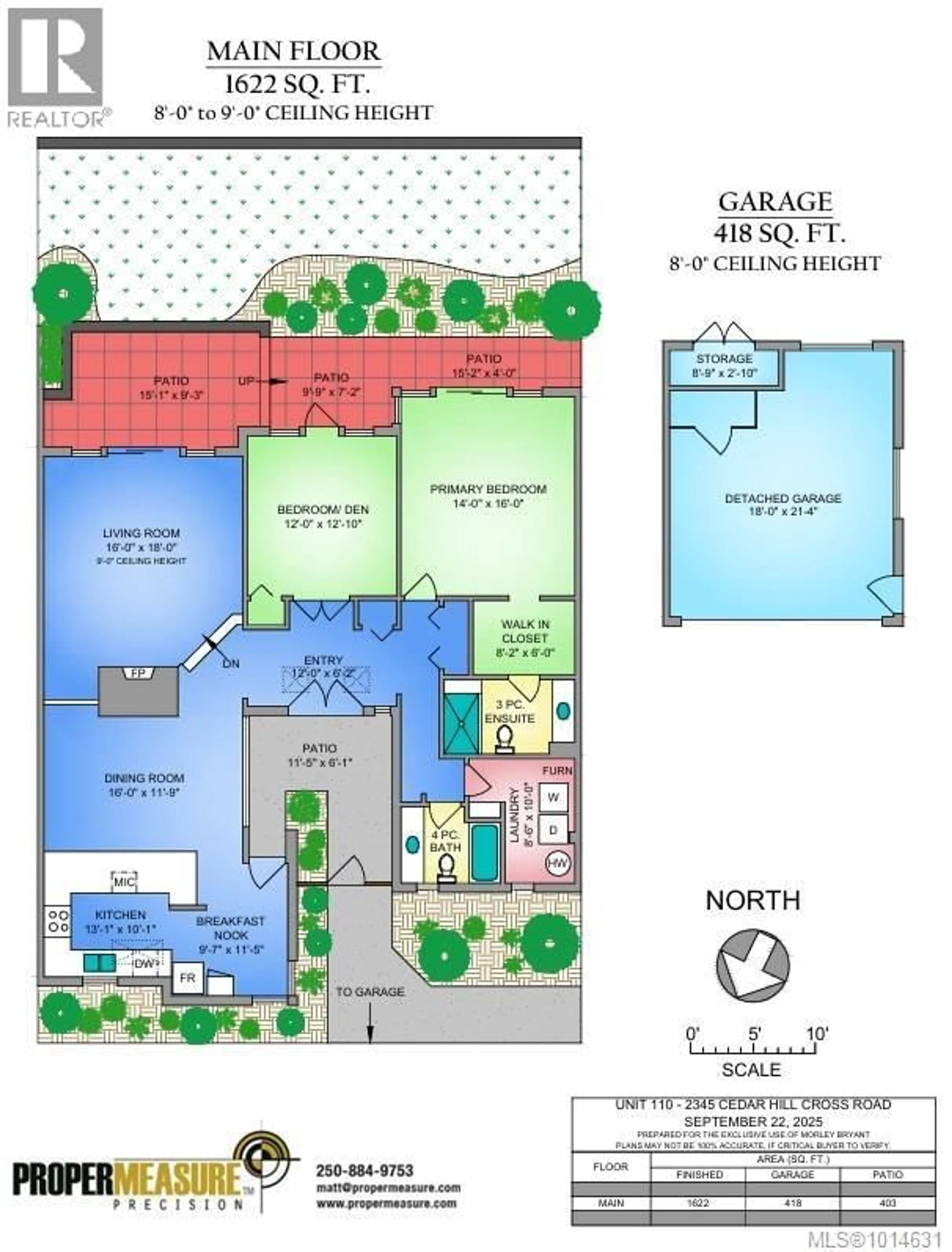 Floor plan for 110 - 2345 CEDAR HILL CROSS ROAD, Oak Bay British Columbia V8P3M8