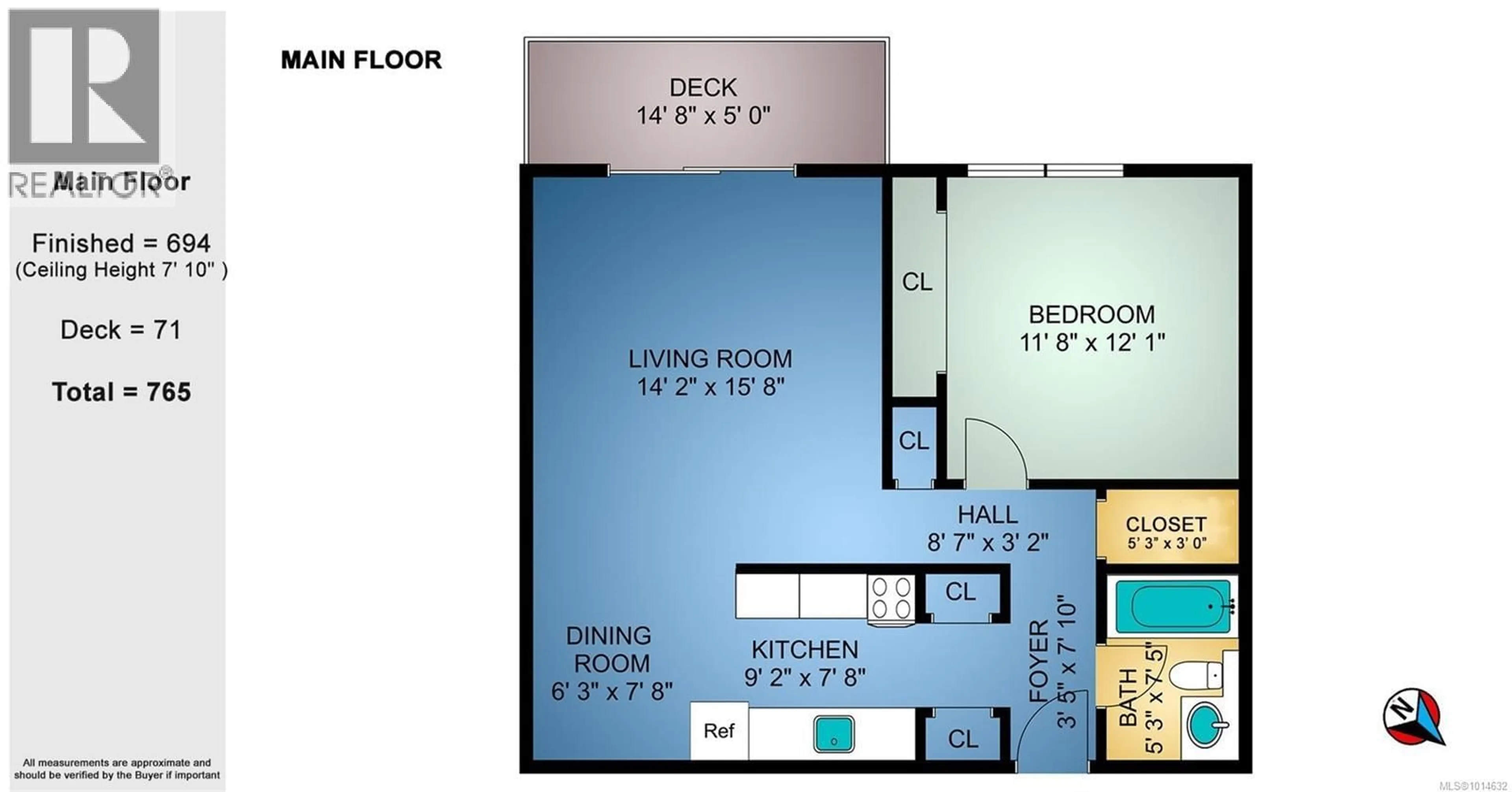 Floor plan for 302 - 305 MICHIGAN STREET, Victoria British Columbia V8V1R6