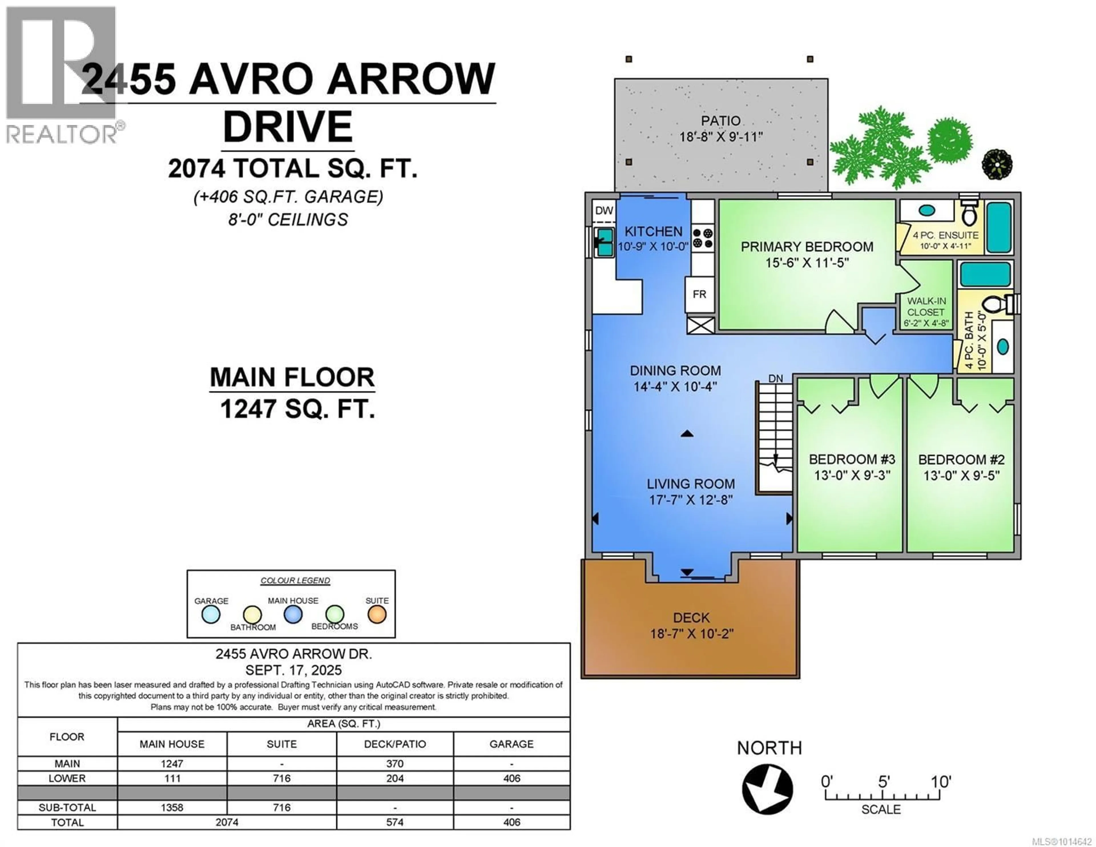Floor plan for 2455 AVRO ARROW DRIVE, Comox British Columbia V9M0A6