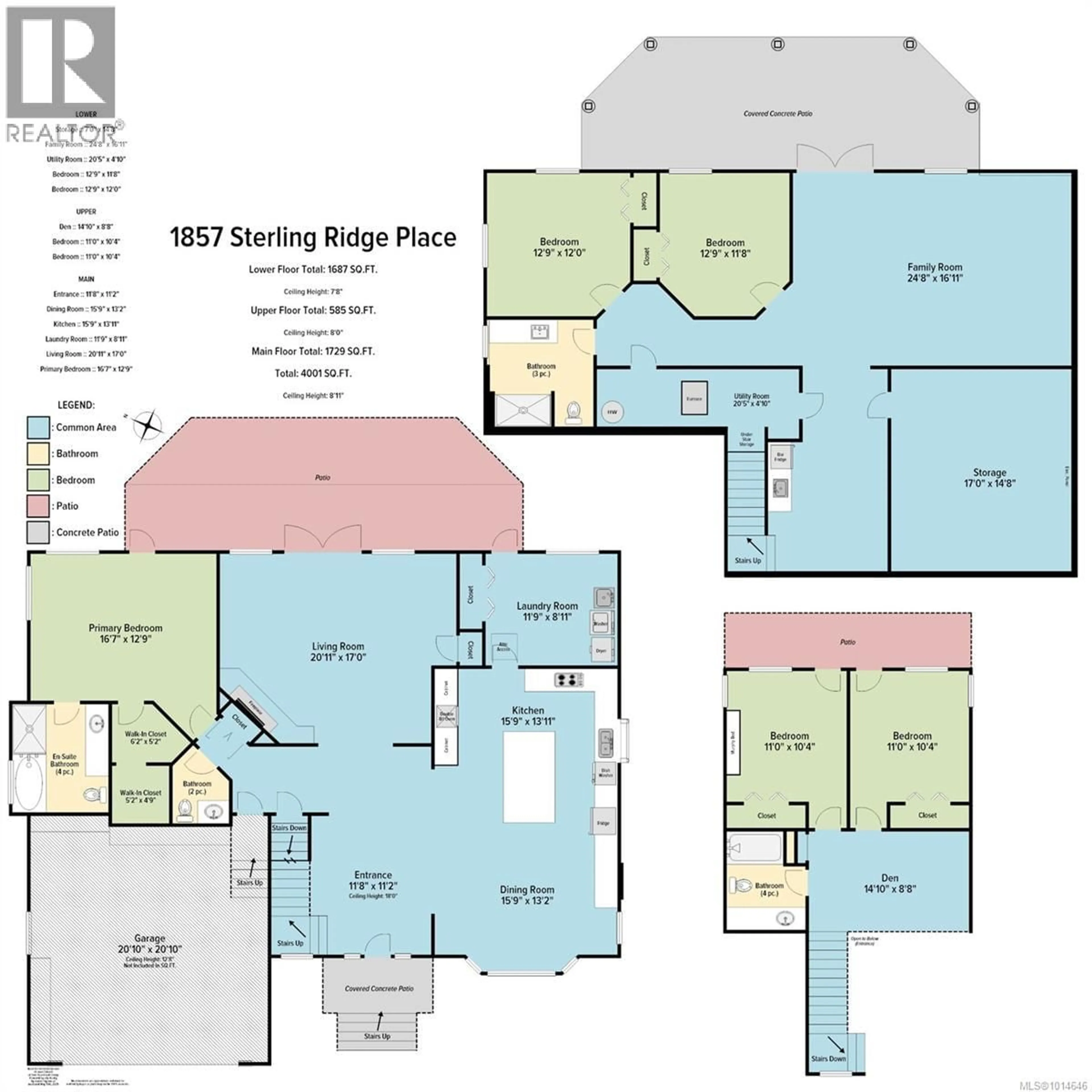 Floor plan for 1857 STERLING RIDGE PLACE, Duncan British Columbia V9L5N2