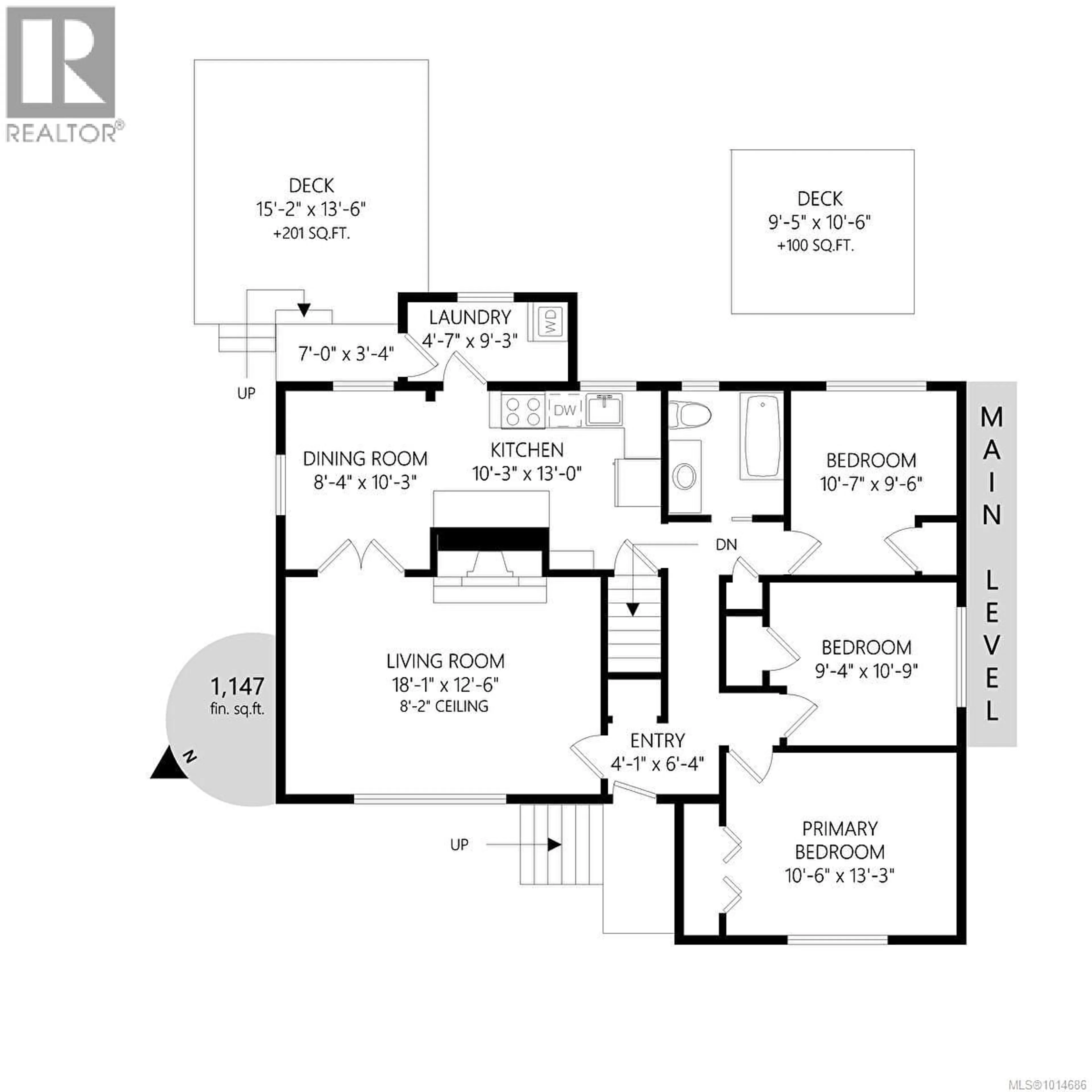 Floor plan for 645 BAKER STREET, Saanich British Columbia V8Z2H8