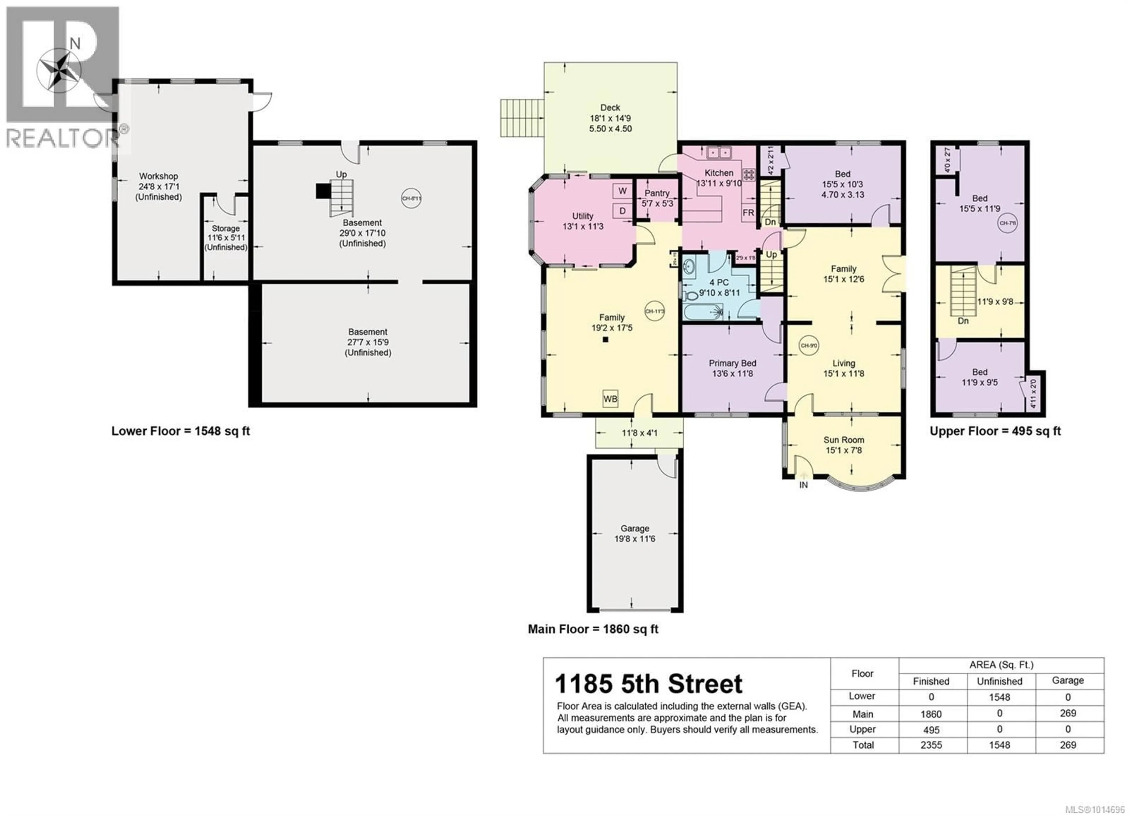 Floor plan for 1185 5TH STREET, Courtenay British Columbia V9N1L7