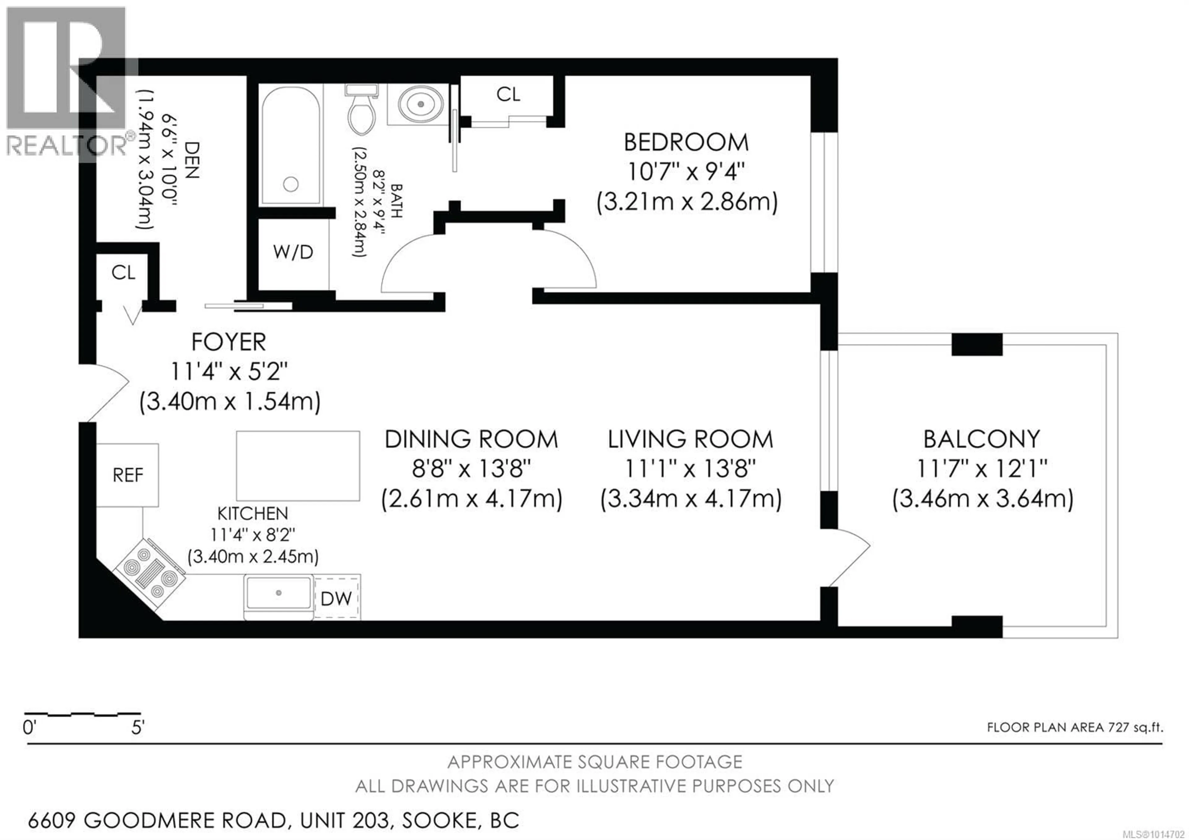Floor plan for 203 - 6609 GOODMERE ROAD, Sooke British Columbia V9Z1P5