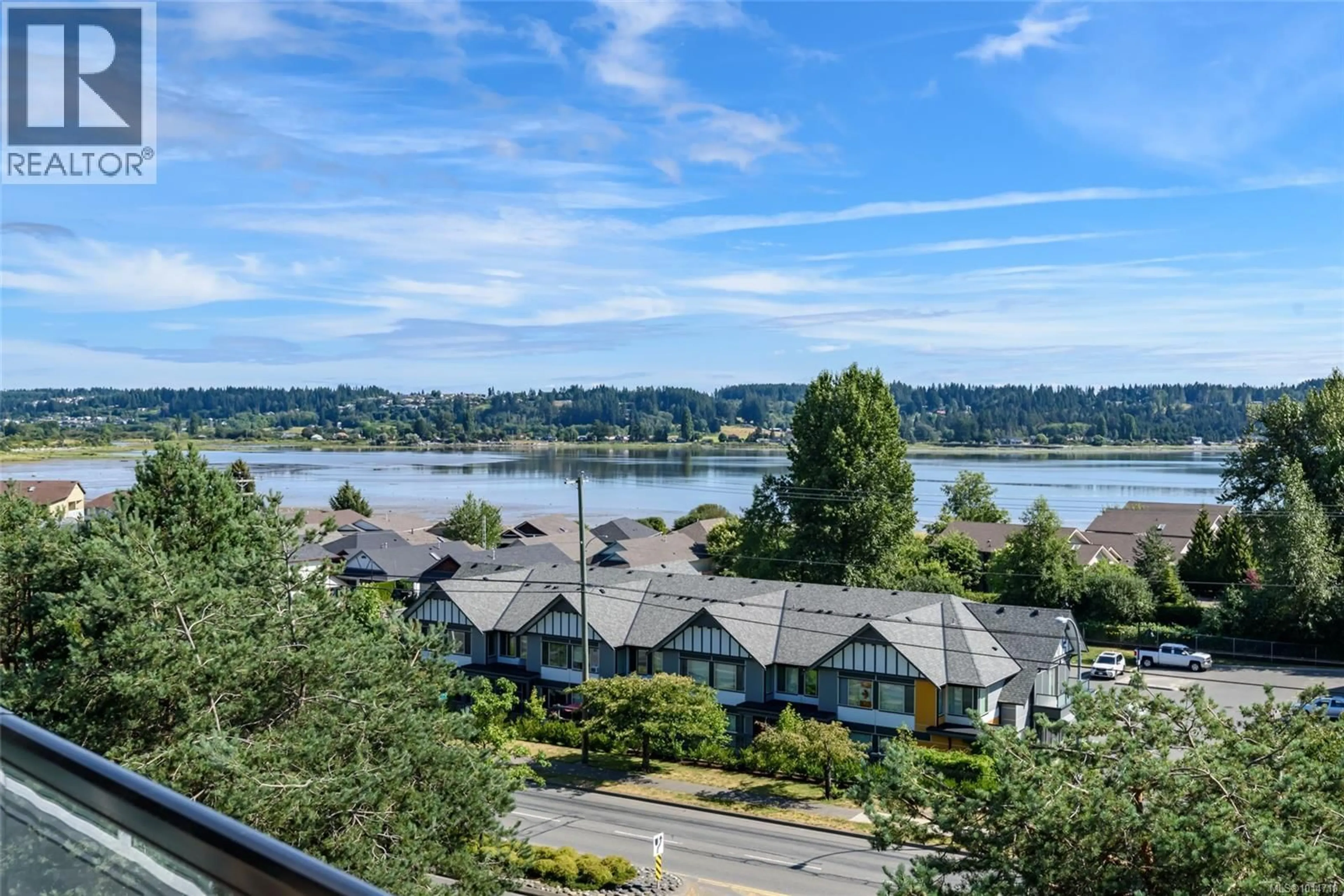 A pic from outside/outdoor area/front of a property/back of a property/a pic from drone, water/lake/river/ocean view for PH04 - 3070 KILPATRICK AVENUE, Courtenay British Columbia V9N0G7
