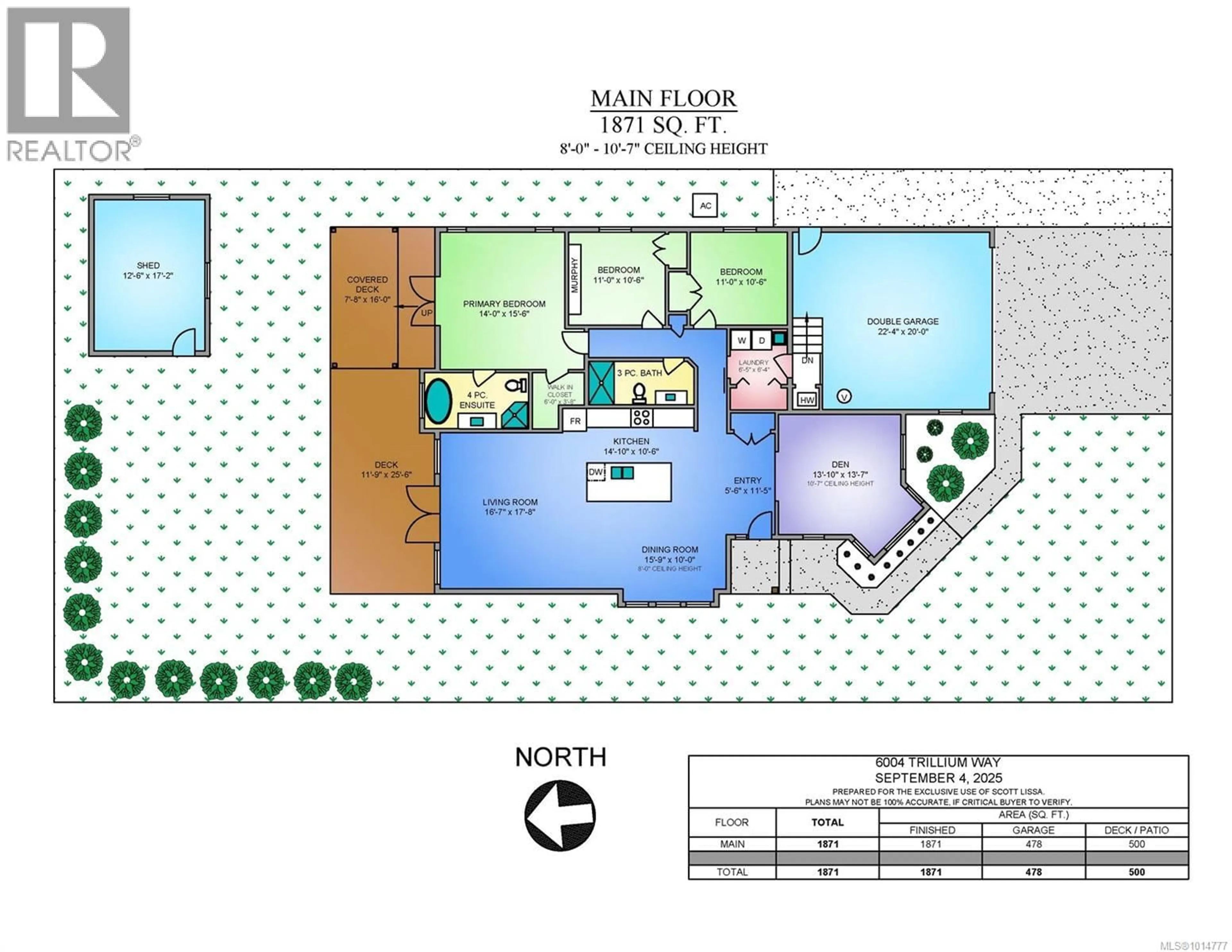 Floor plan for 6004 TRILLIUM WAY, Duncan British Columbia V9L5C8