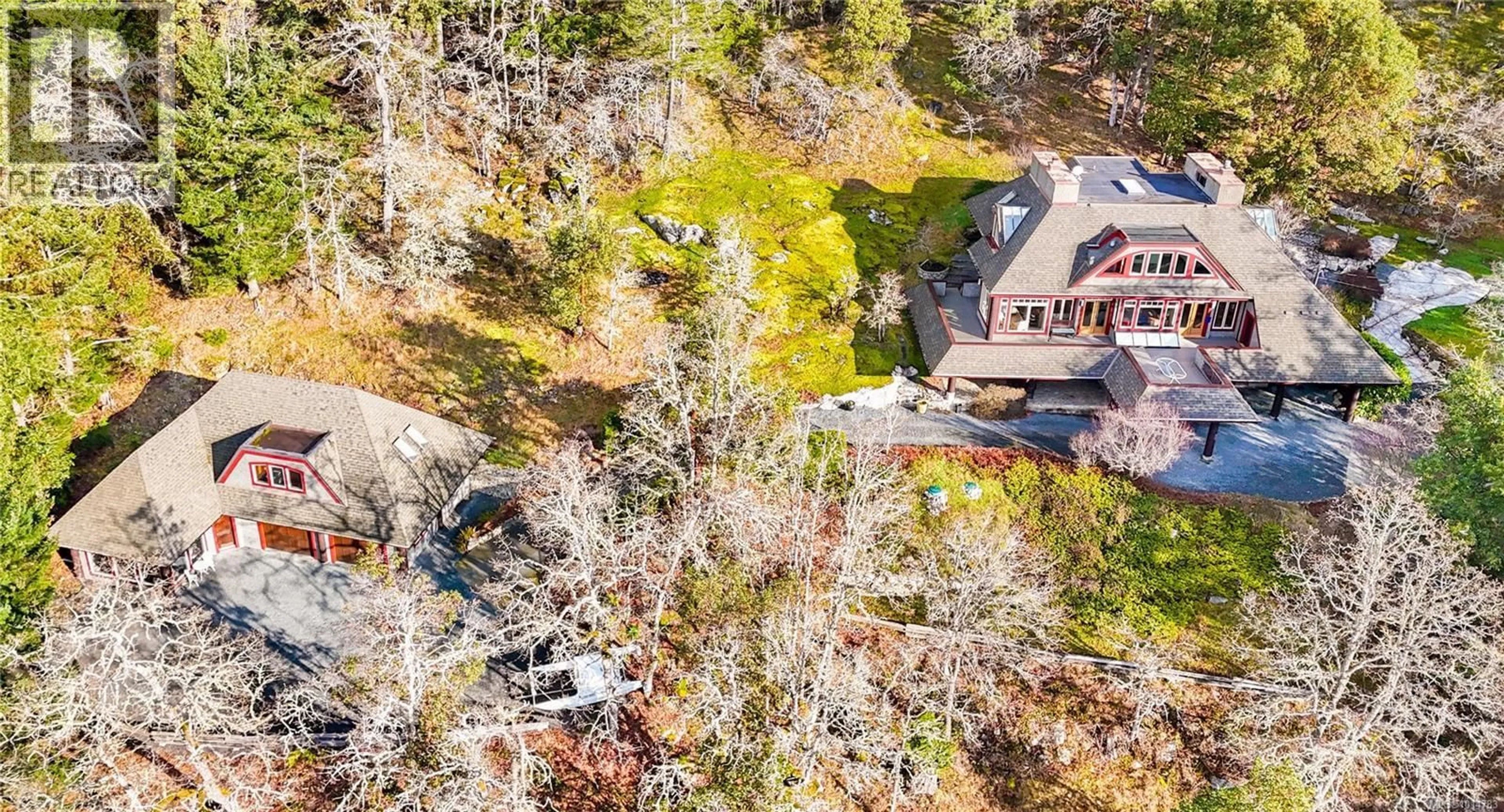A pic from outside/outdoor area/front of a property/back of a property/a pic from drone, unknown for 8242 THOMSON PLACE, Central Saanich British Columbia V8M1S1