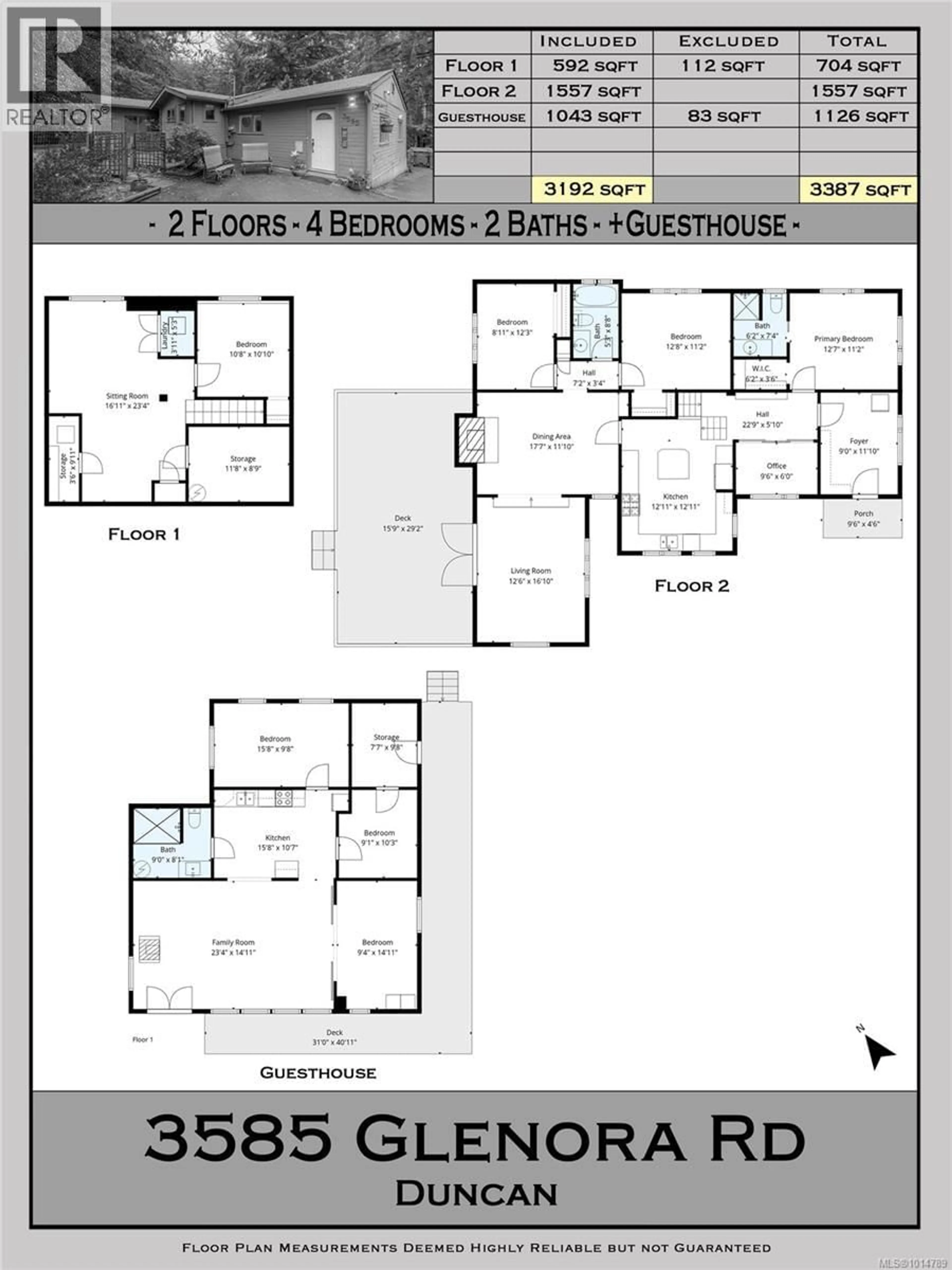Floor plan for 3585 GLENORA ROAD, Duncan British Columbia V9L6S3