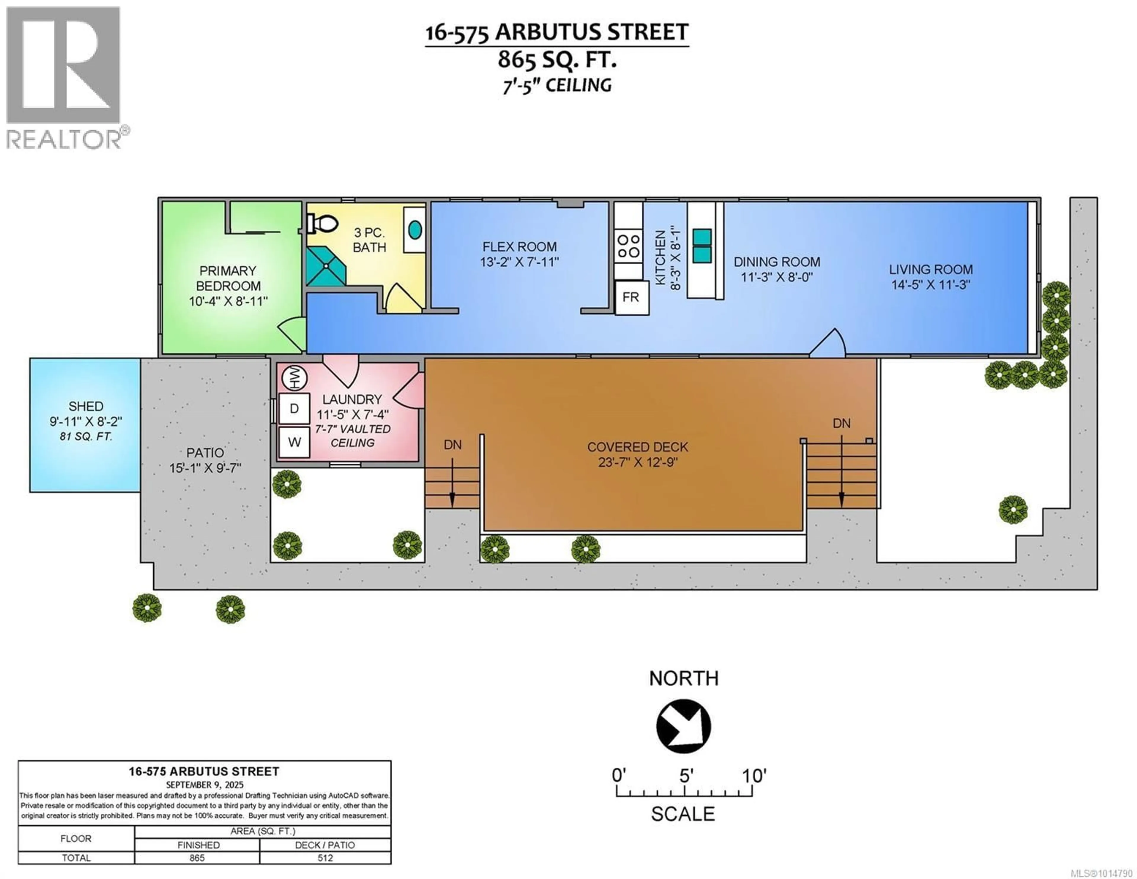 Floor plan for 16 - 575 ARBUTUS STREET, Qualicum Beach British Columbia V9K1P2