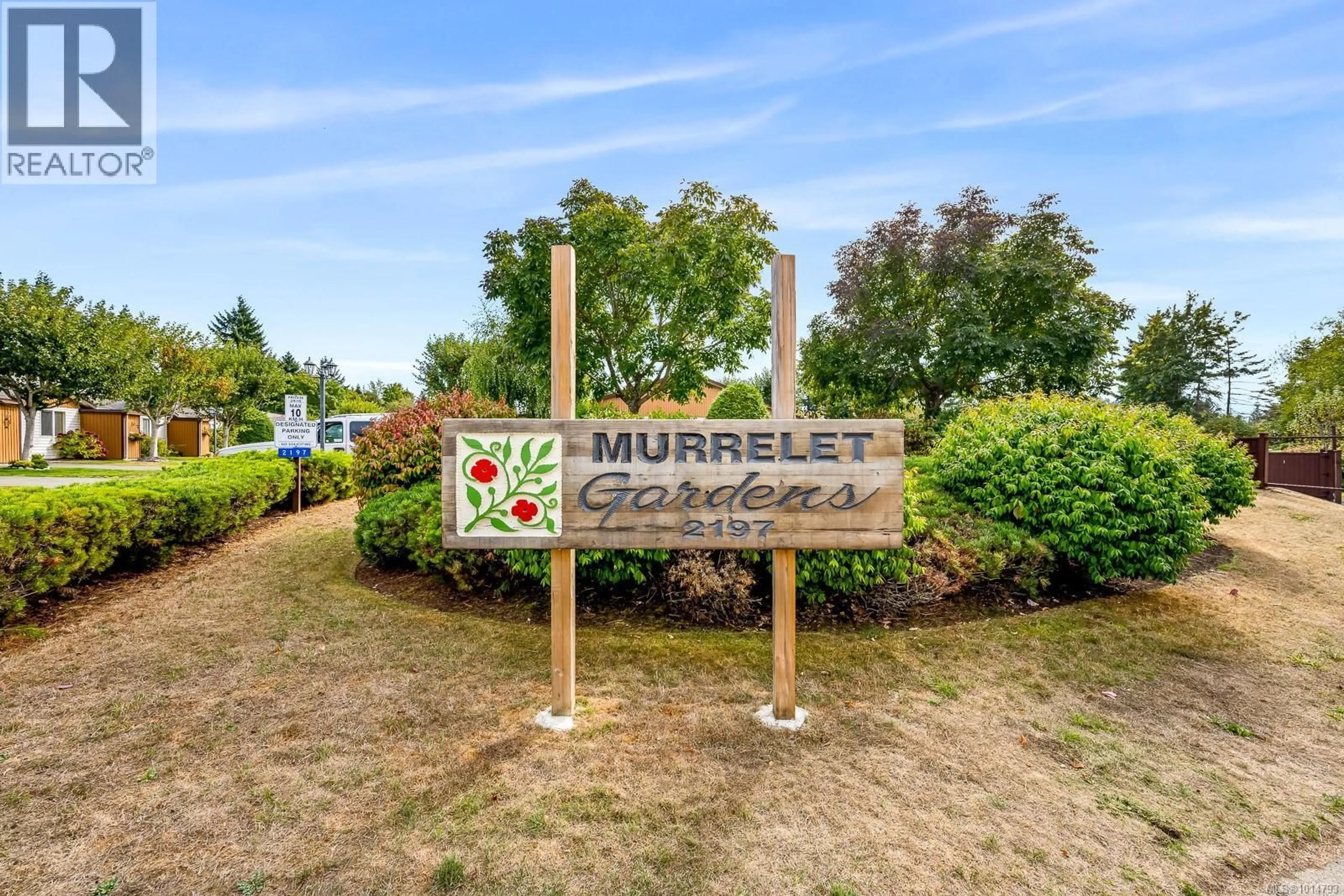 A pic from outside/outdoor area/front of a property/back of a property/a pic from drone, street for 28 - 2197 MURRELET DRIVE, Comox British Columbia V9M3Y1