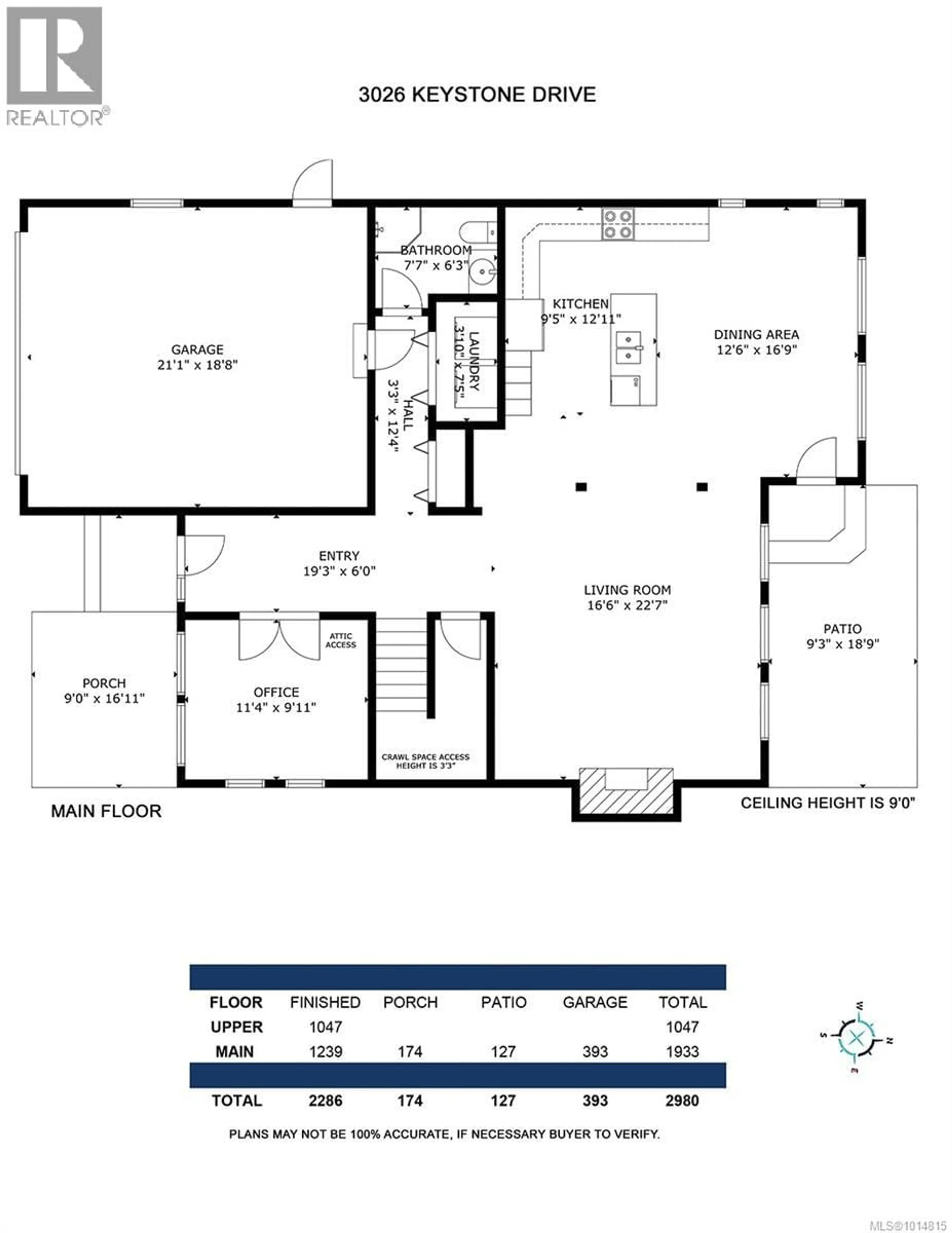 Floor plan for 3026 KEYSTONE DRIVE, Duncan British Columbia V9L0E1