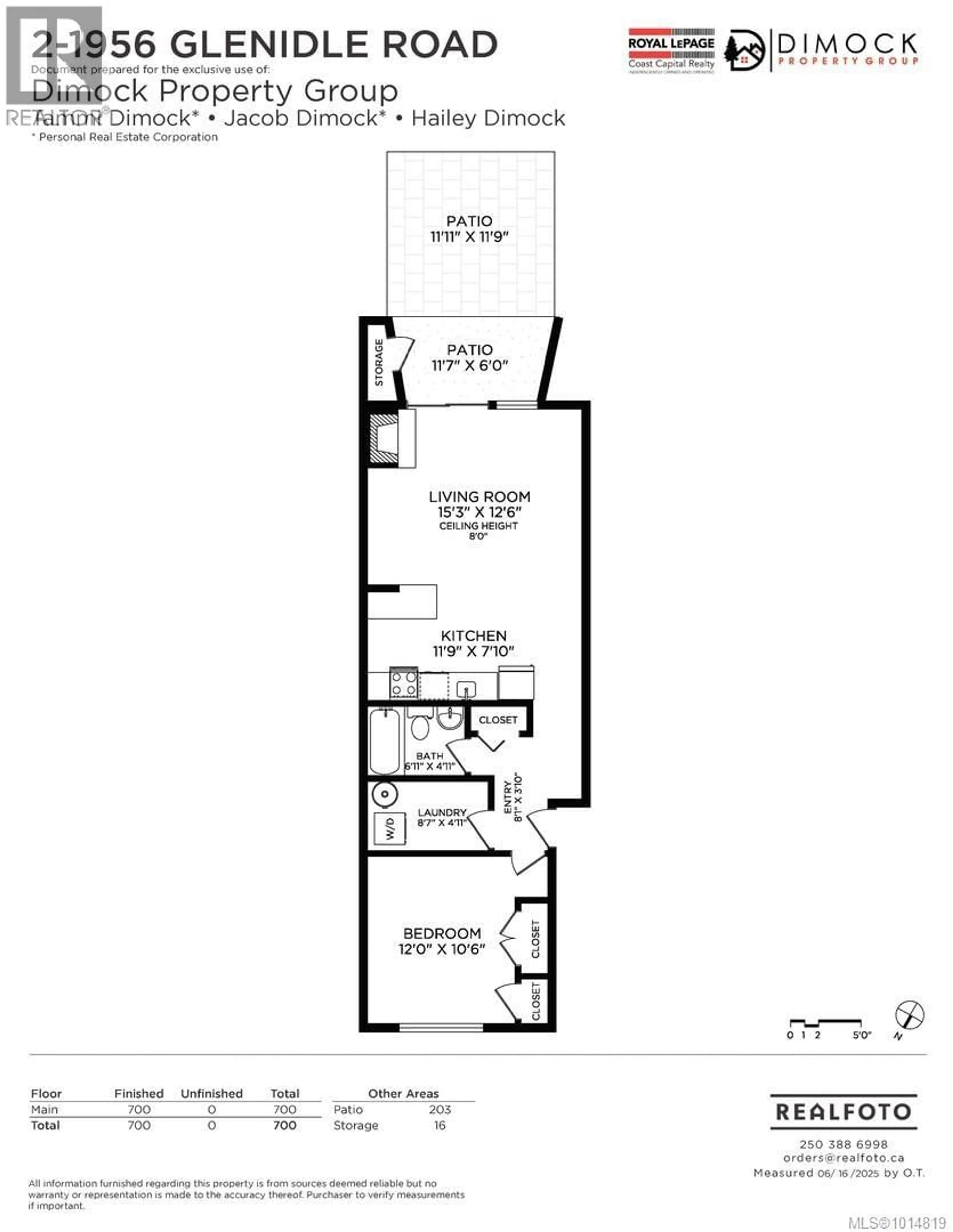 Floor plan for 2 - 1956 GLENIDLE ROAD, Sooke British Columbia V9Z0B2