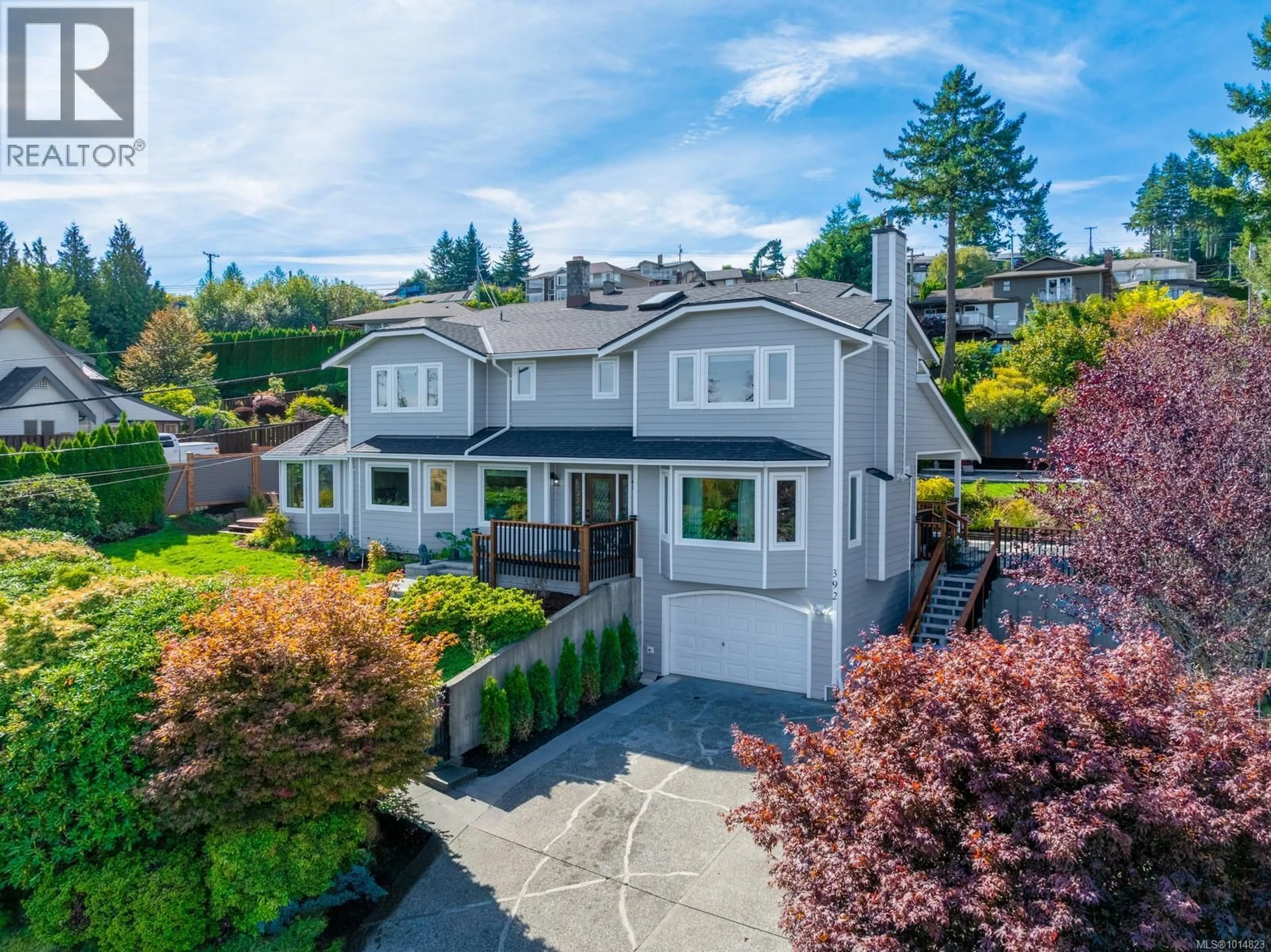 A pic from outside/outdoor area/front of a property/back of a property/a pic from drone, street for 392 CARNEGIE STREET, Campbell River British Columbia V9W2J5