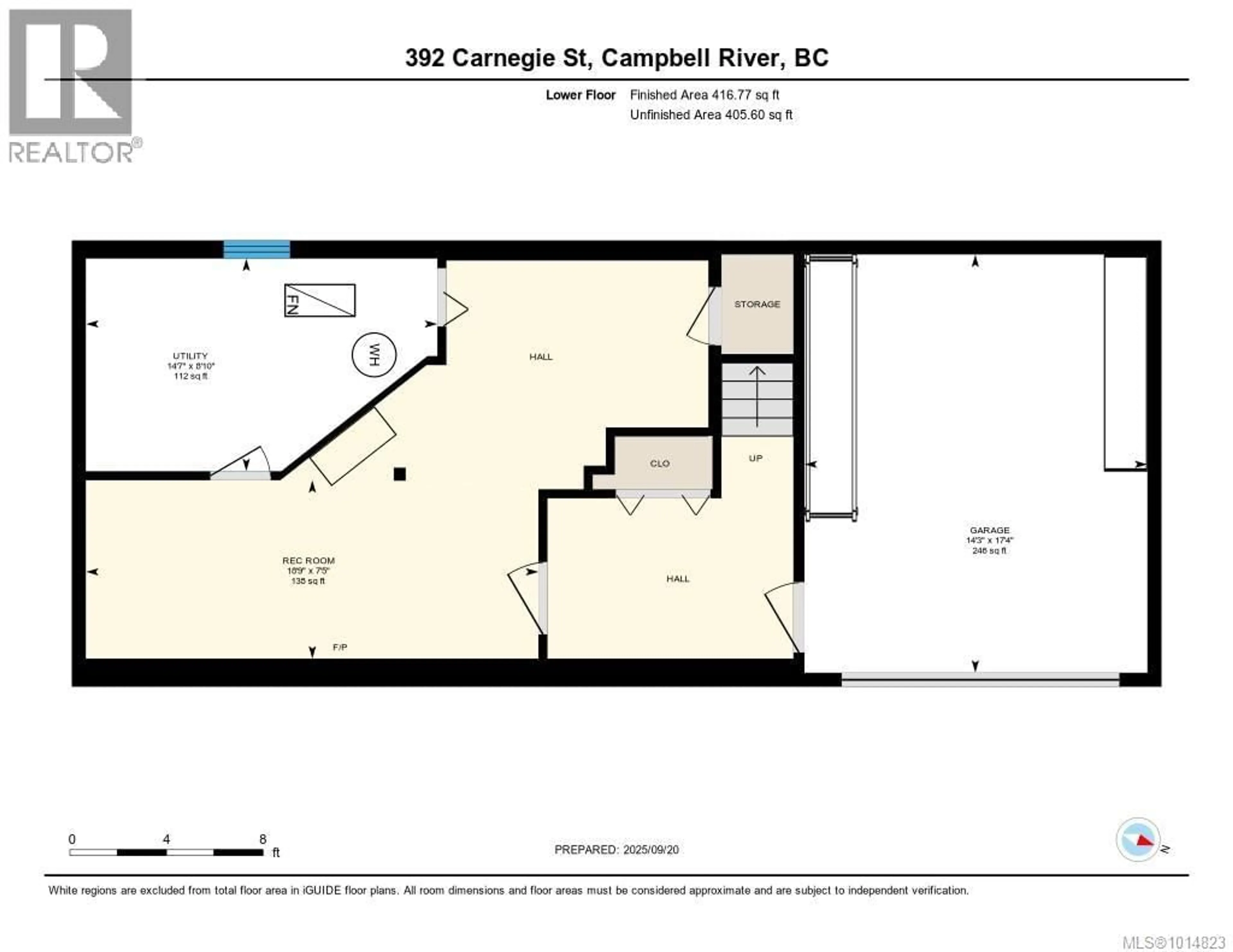 Floor plan for 392 CARNEGIE STREET, Campbell River British Columbia V9W2J5