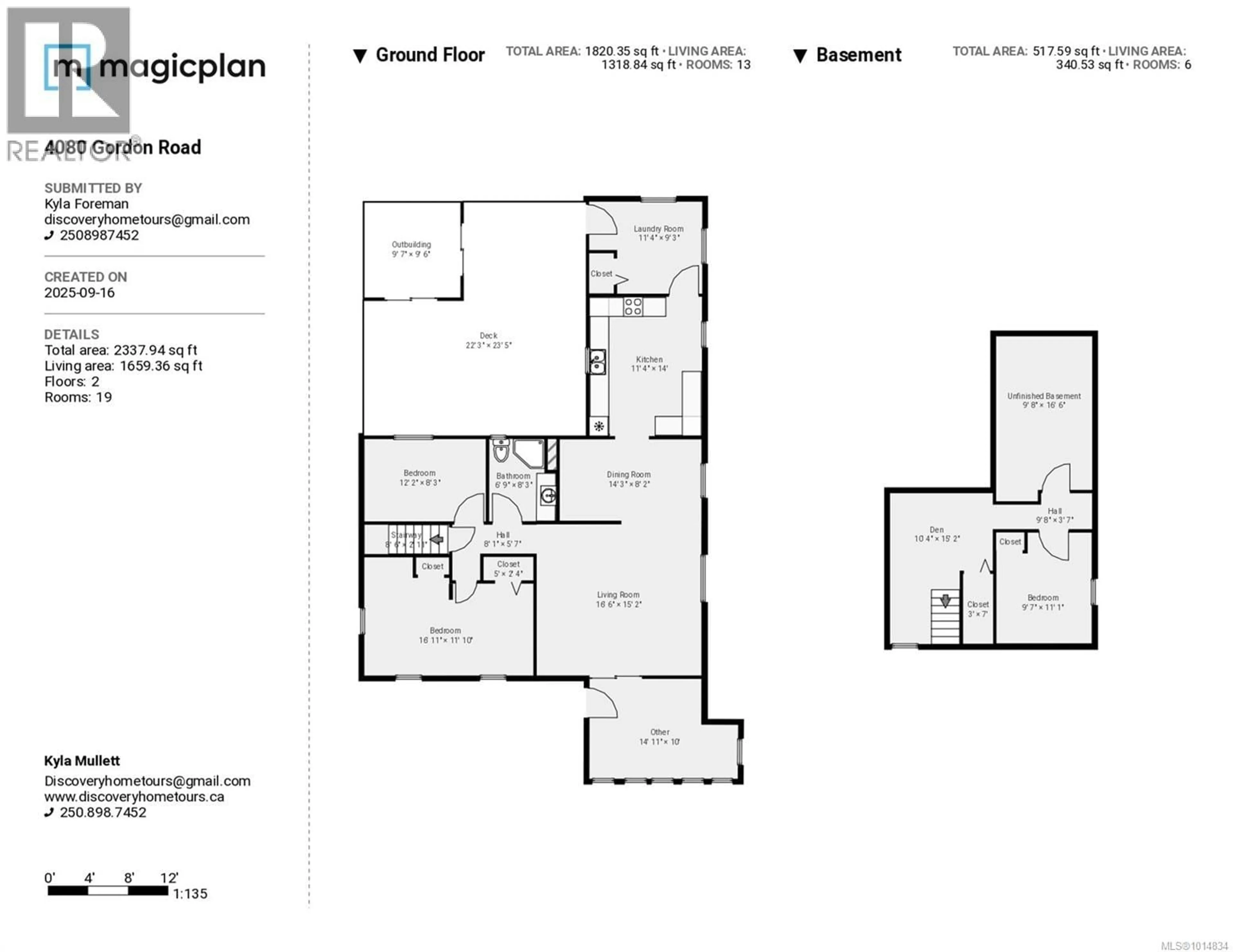 Floor plan for 4080 GORDON ROAD, Campbell River British Columbia V9W6B7