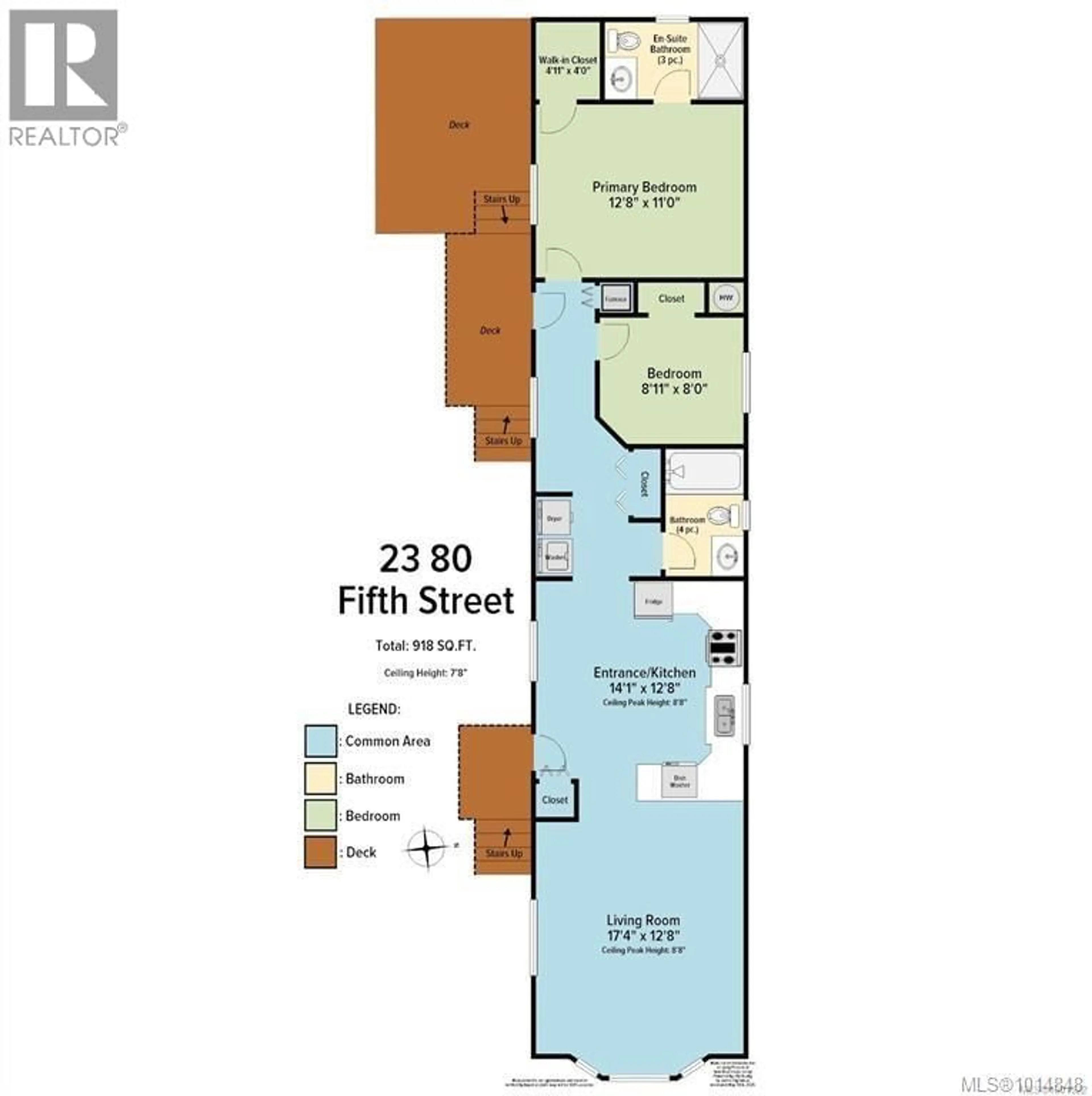 Floor plan for 23 - 80 FIFTH STREET, Nanaimo British Columbia V9R1N1