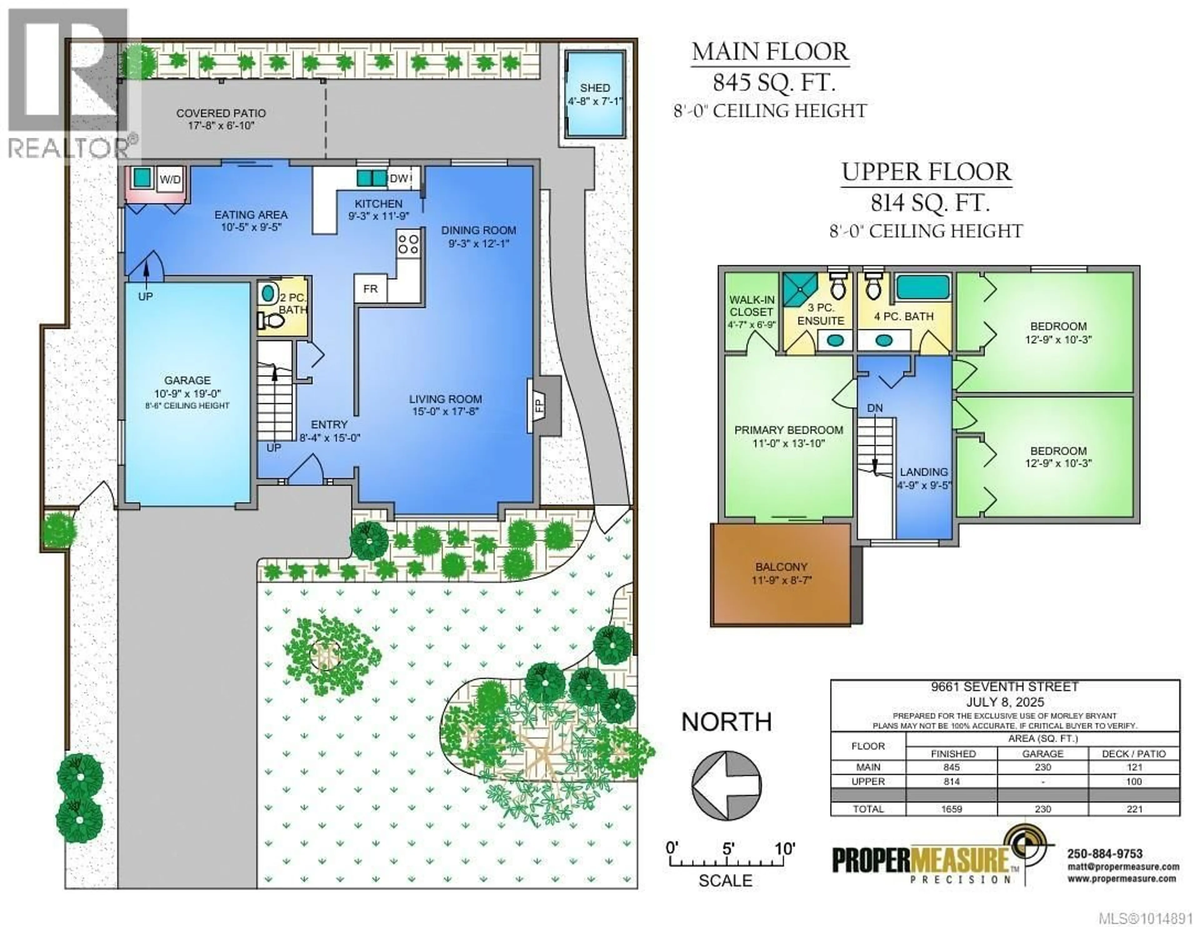 Floor plan for 9661 SEVENTH STREET, Sidney British Columbia V8L2V6