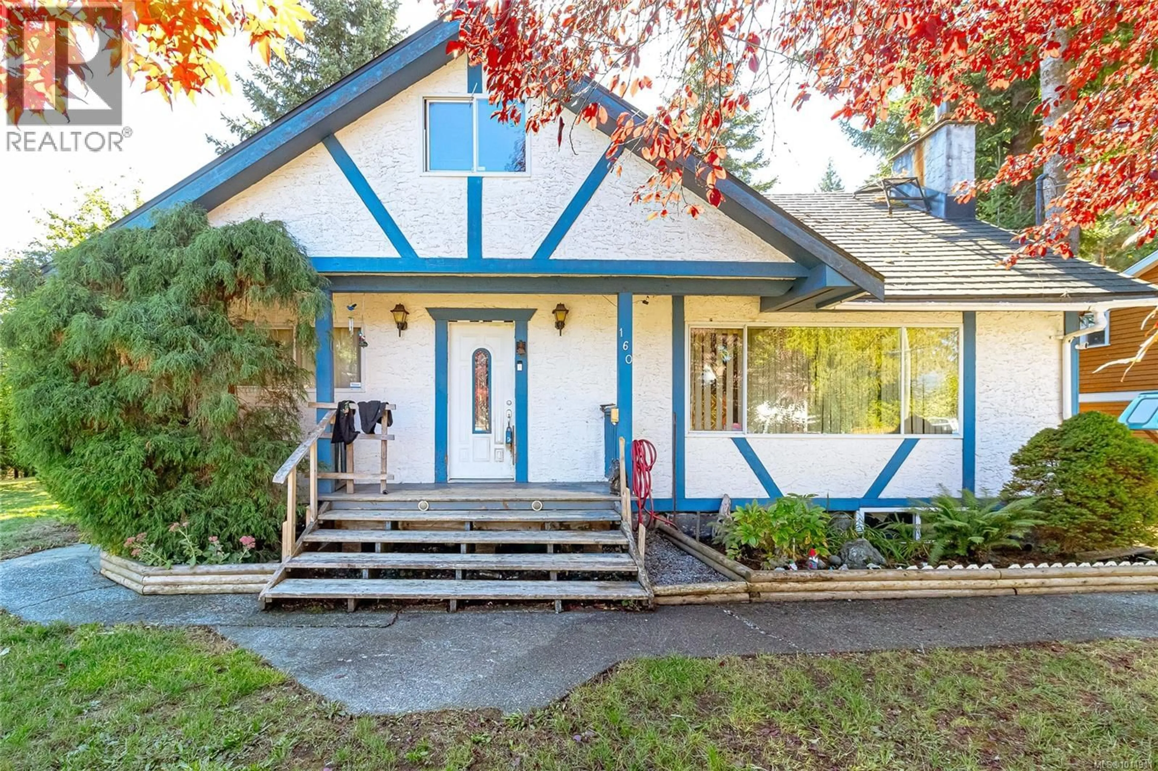 Home with vinyl exterior material, street for 160 COMIAKEN AVENUE, Lake Cowichan British Columbia V0R2G0