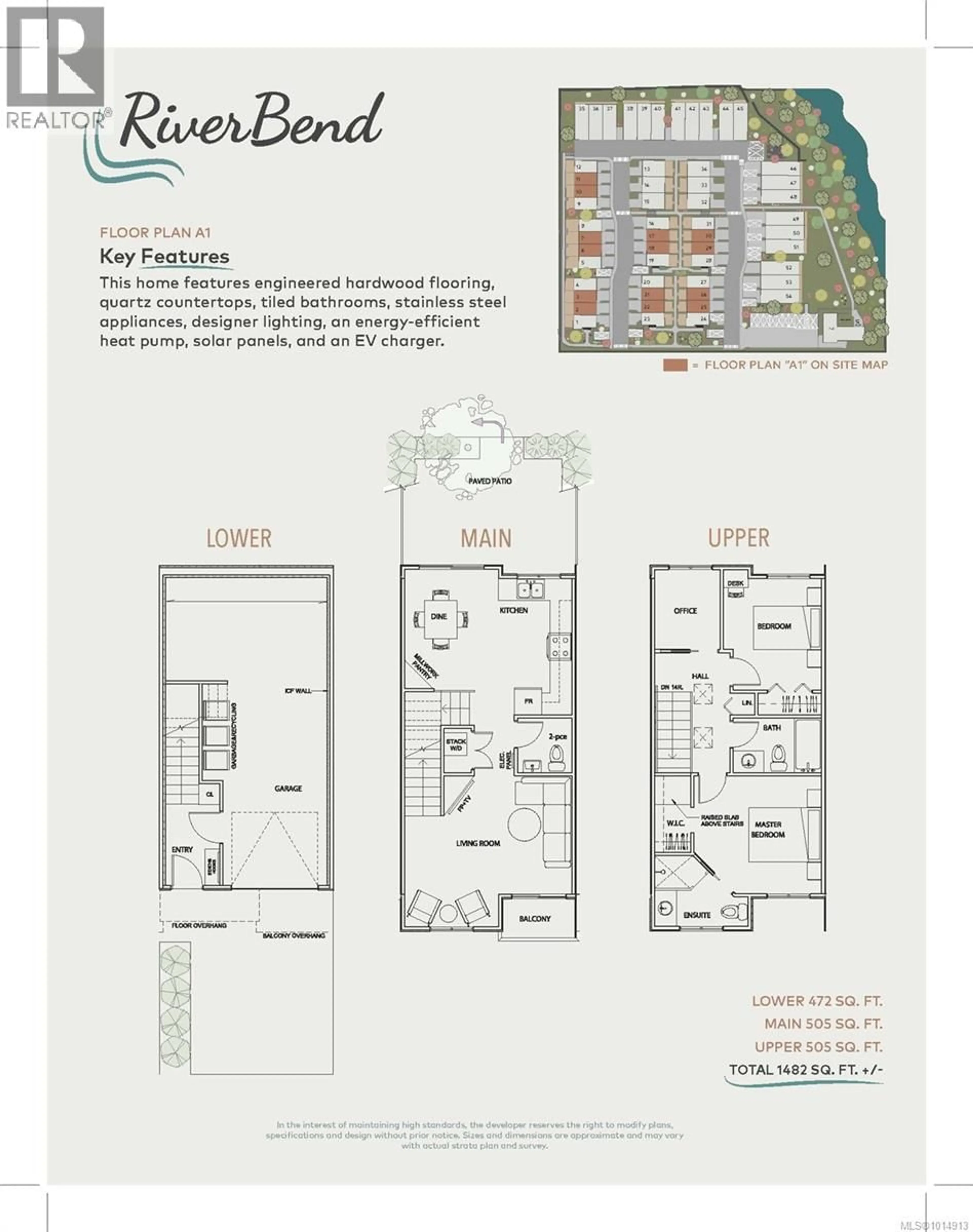 Floor plan for 42 - 703 TURNER ROAD, Parksville British Columbia V9P1T7