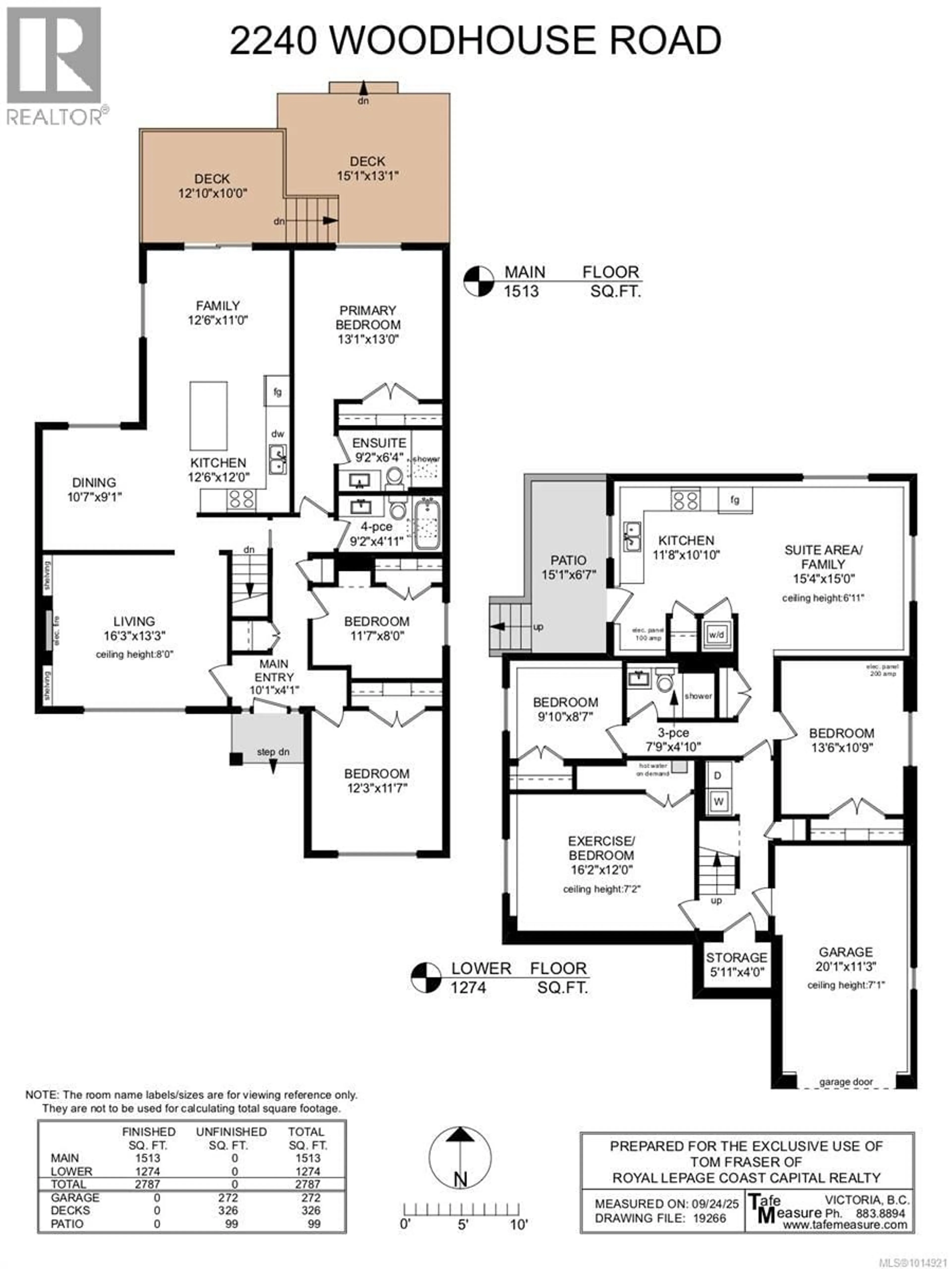 Floor plan for 2240 WOODHOUSE ROAD, Oak Bay British Columbia V8R2M7