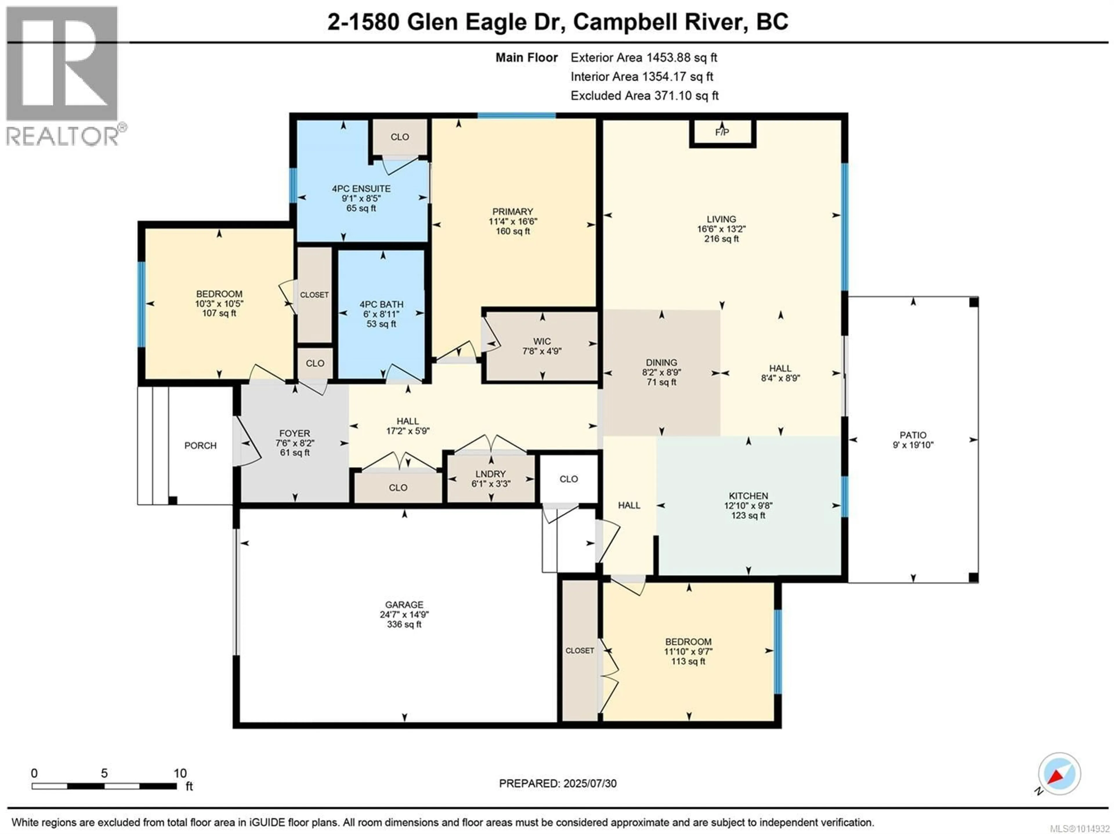 Floor plan for 2 - 1580 GLEN EAGLE DRIVE, Campbell River British Columbia V9W0B3