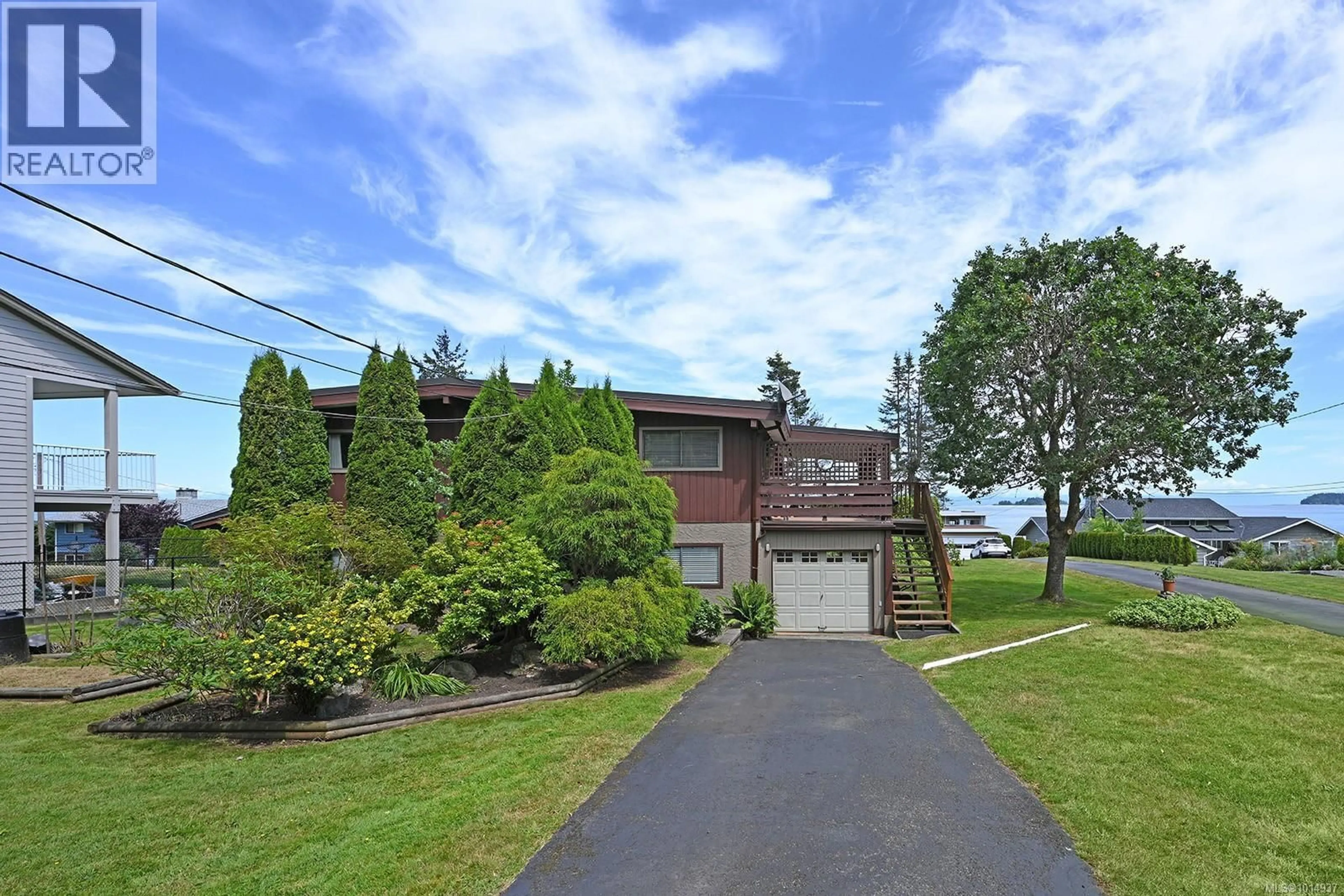 A pic from outside/outdoor area/front of a property/back of a property/a pic from drone, water/lake/river/ocean view for 4842 KILMARNOCK DRIVE, Courtenay British Columbia V9N9S5