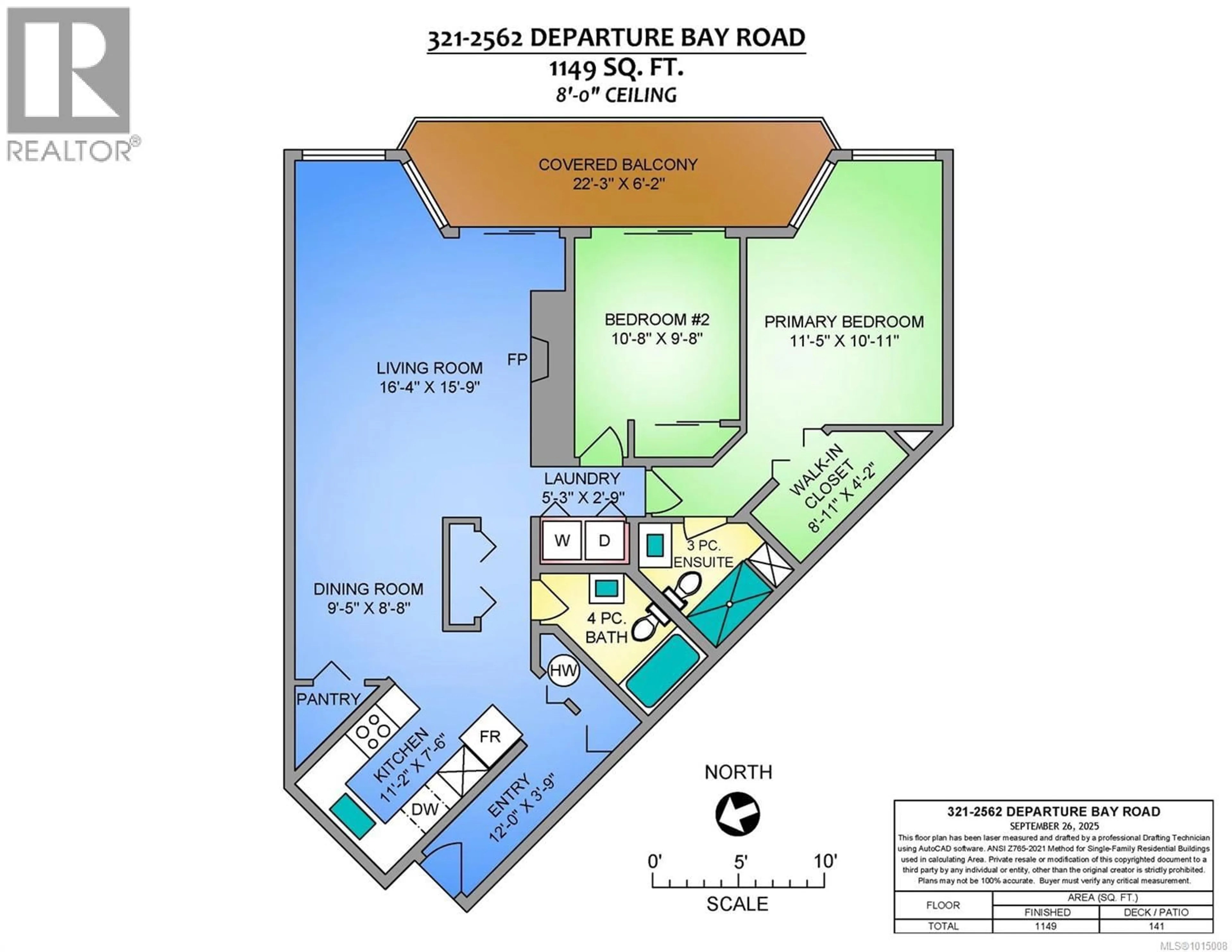 Floor plan for 321 - 2562 DEPARTURE BAY ROAD, Nanaimo British Columbia V9S5P1