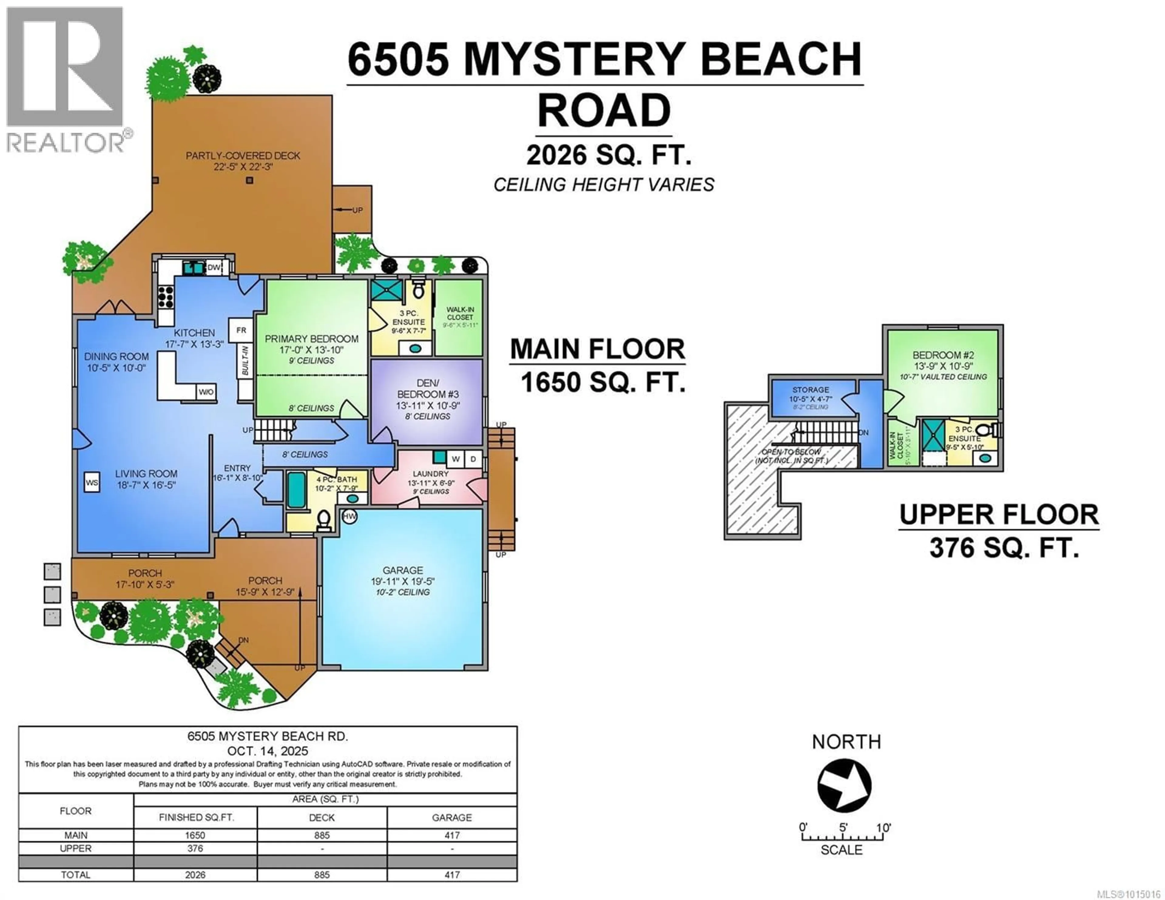 Floor plan for 6505 MYSTERY BEACH ROAD, Fanny Bay British Columbia V0R1W0