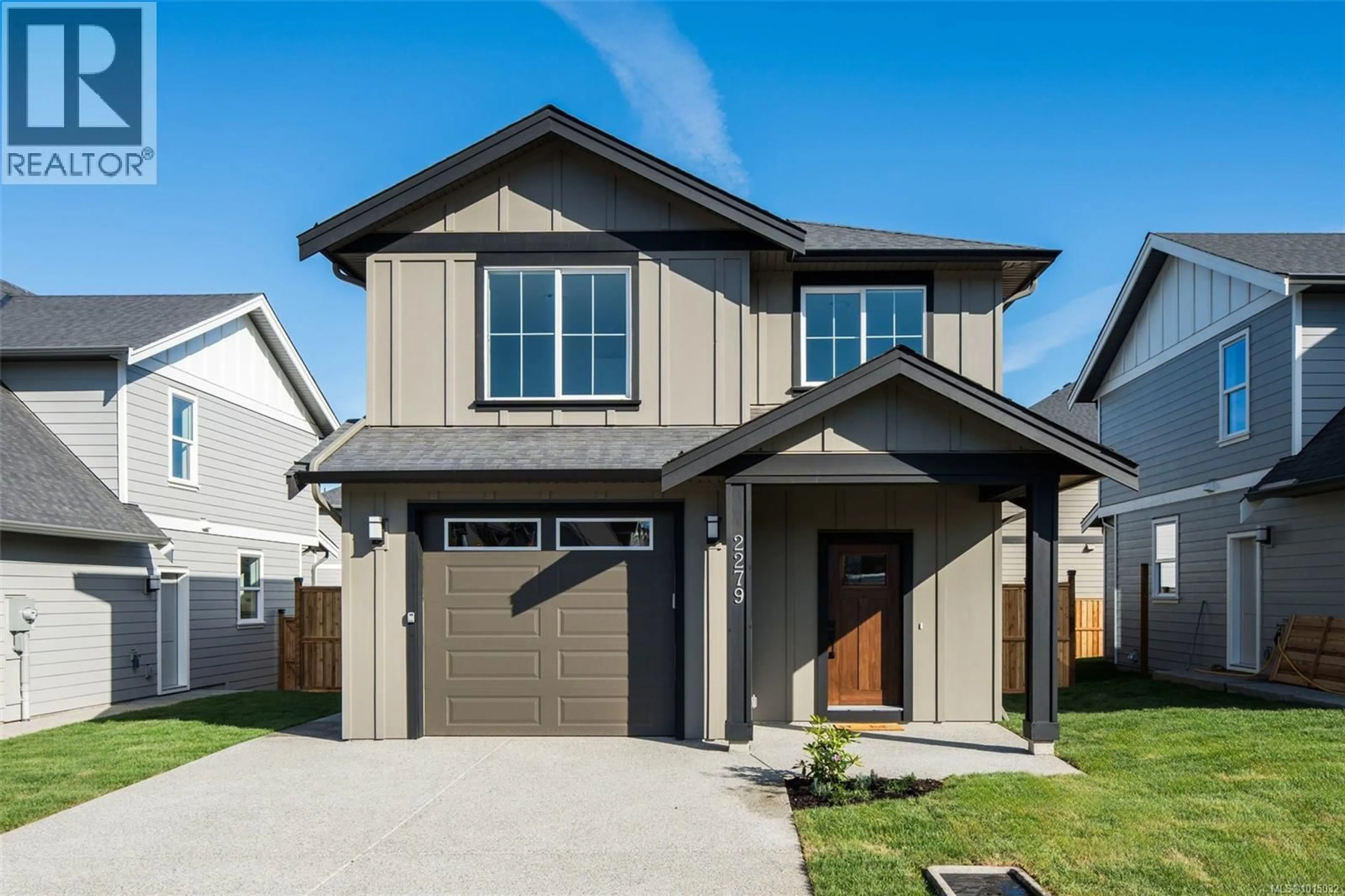Home with vinyl exterior material, street for 2271 EVELYN LANE, Sooke British Columbia V9Z0W3